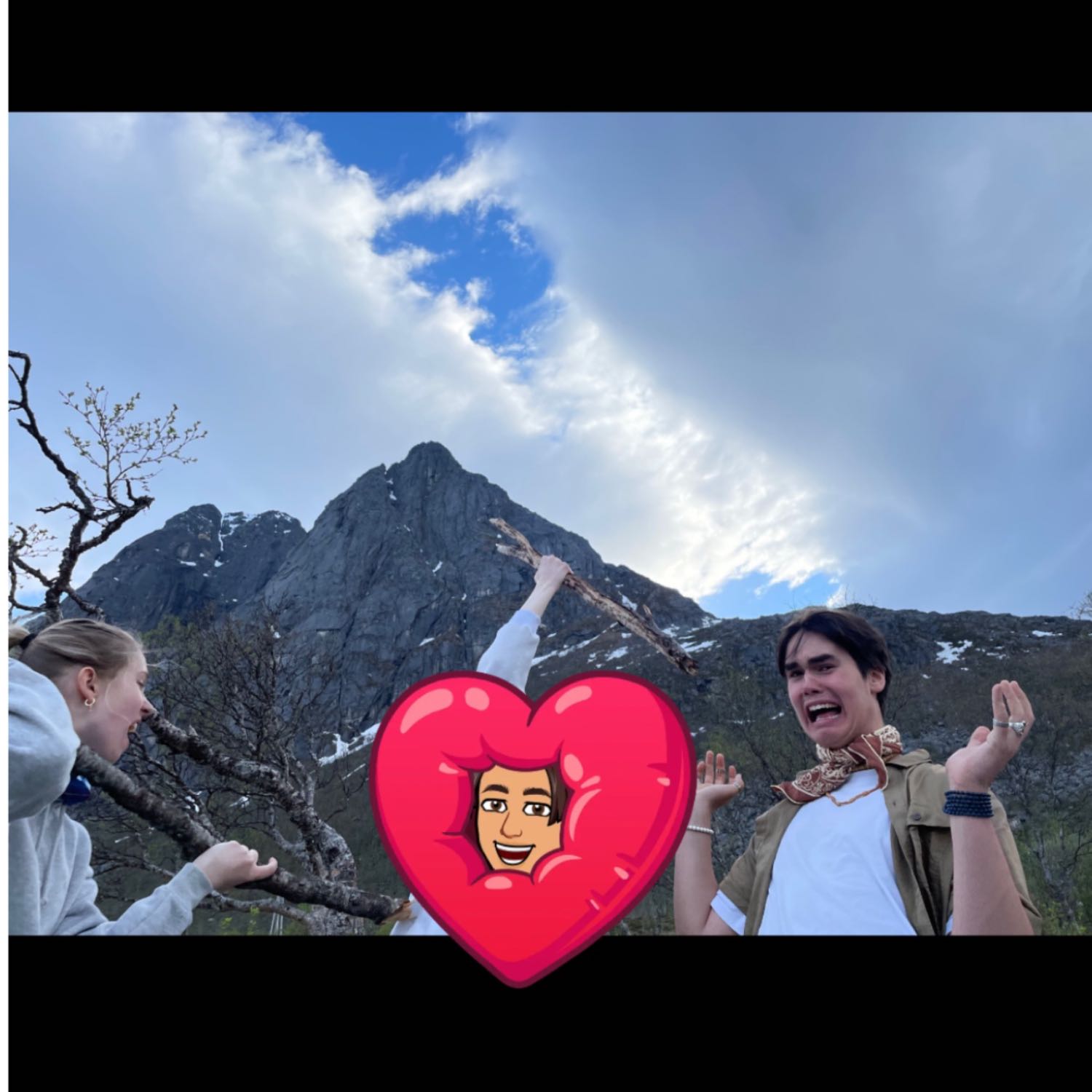 på taket