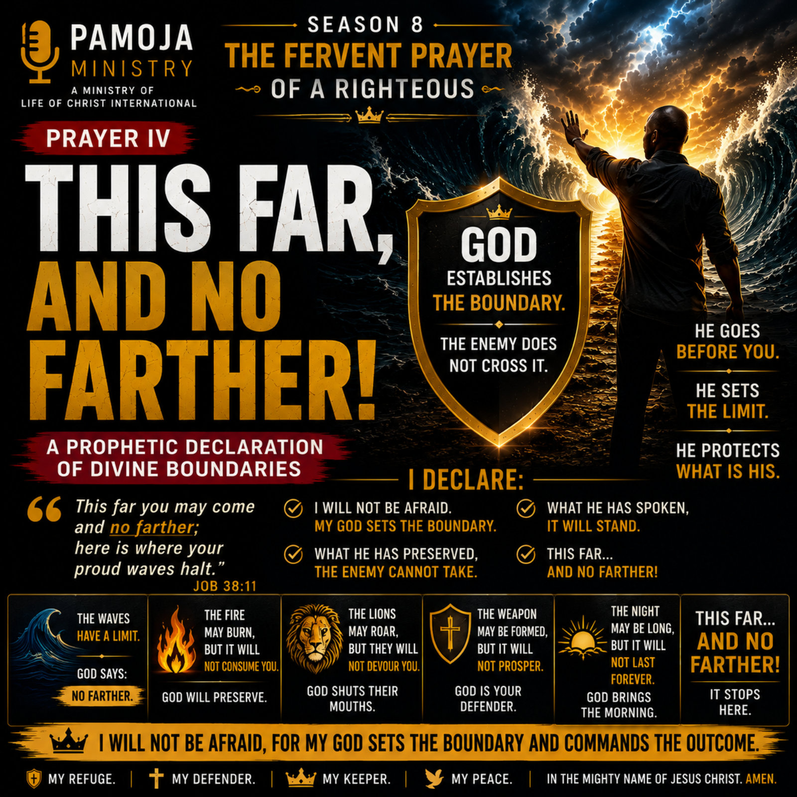 THE HOUSE OF PRAYER- DECLARATION OF FAITH-Season 8, Prayer IV: This Far, and No Farther episode artwork