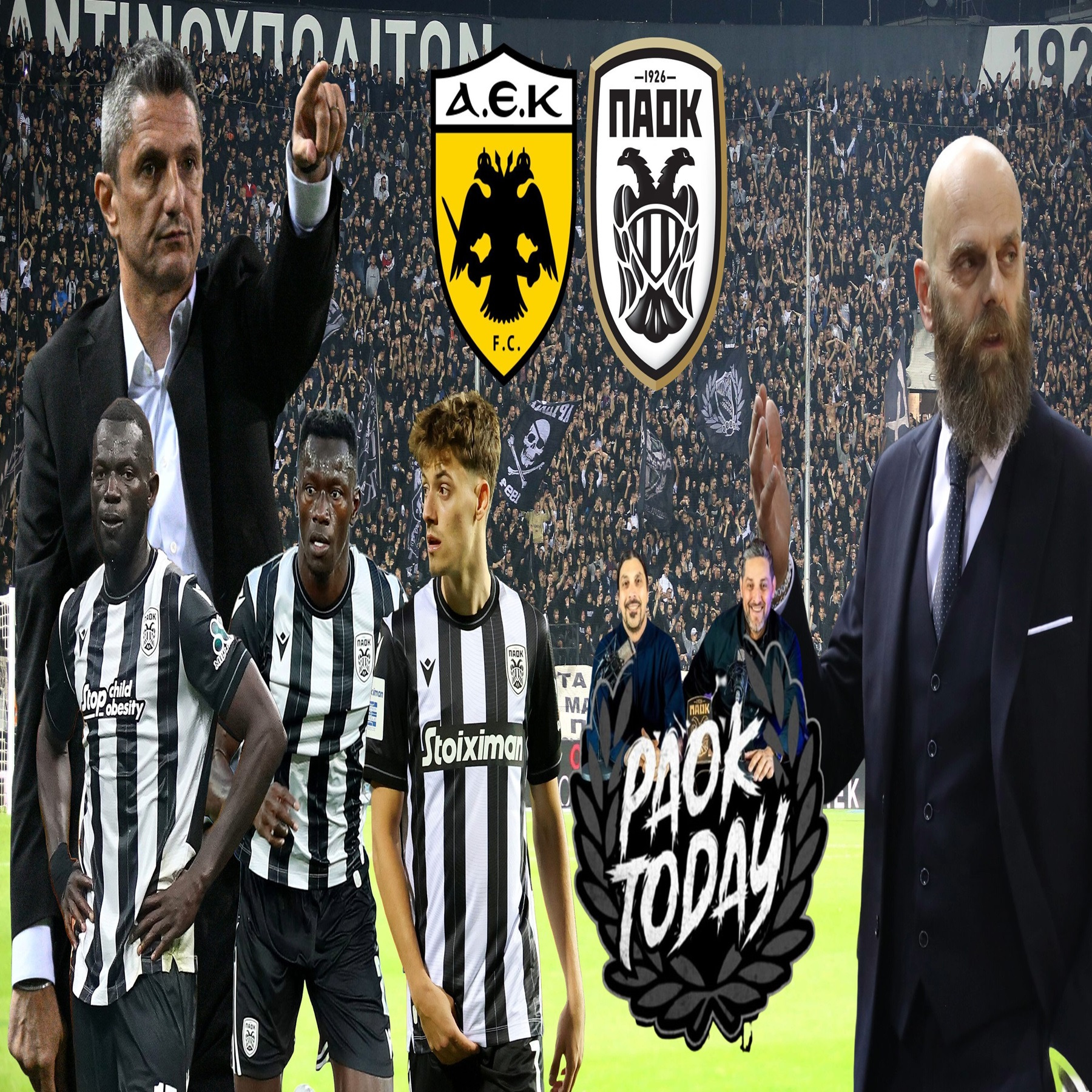  PAOK Today Live: ΑΕΚ-ΠΑΟΚ προβλέψεις 11άδας Η εκδρομή στο Μάντσεστερ και ο στρατηγός Καντσελιέρι!  episode artwork