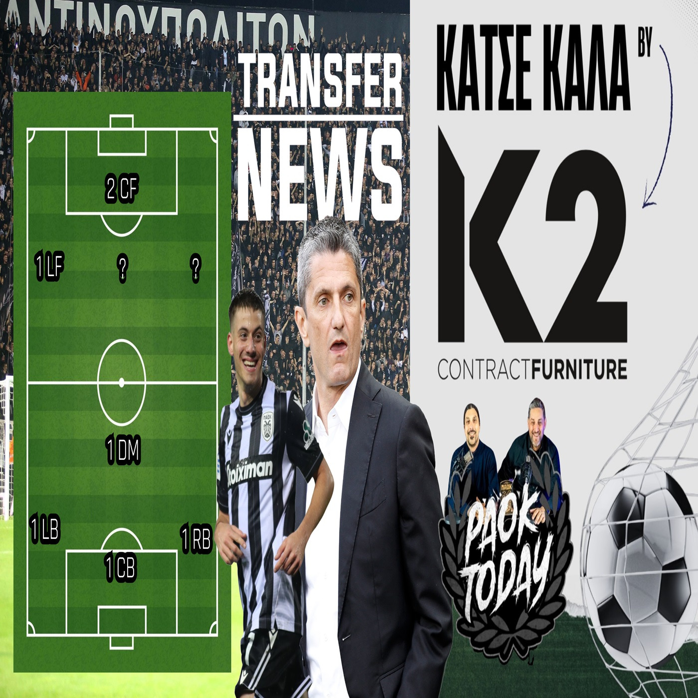 Κάτσε Καλά ft Μεταγραφές ΠΑΟΚ με δυο φορ, χαφ και αμυντικό-Ο Κωνσταντέλιας και το συμβόλαιο episode artwork