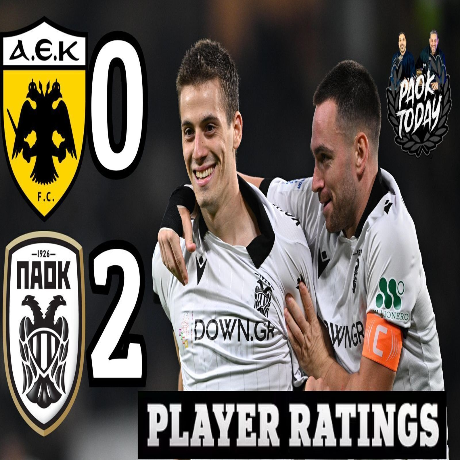 ΑΕΚ-ΠΑΟΚ 0-2 Κριτική: Νίκησε από τη Δεκελείας! Μάγος Κωνσταντέλιας Μαέστρος Ραζβάν Αρχηγός Ζίβκοβιτς episode artwork