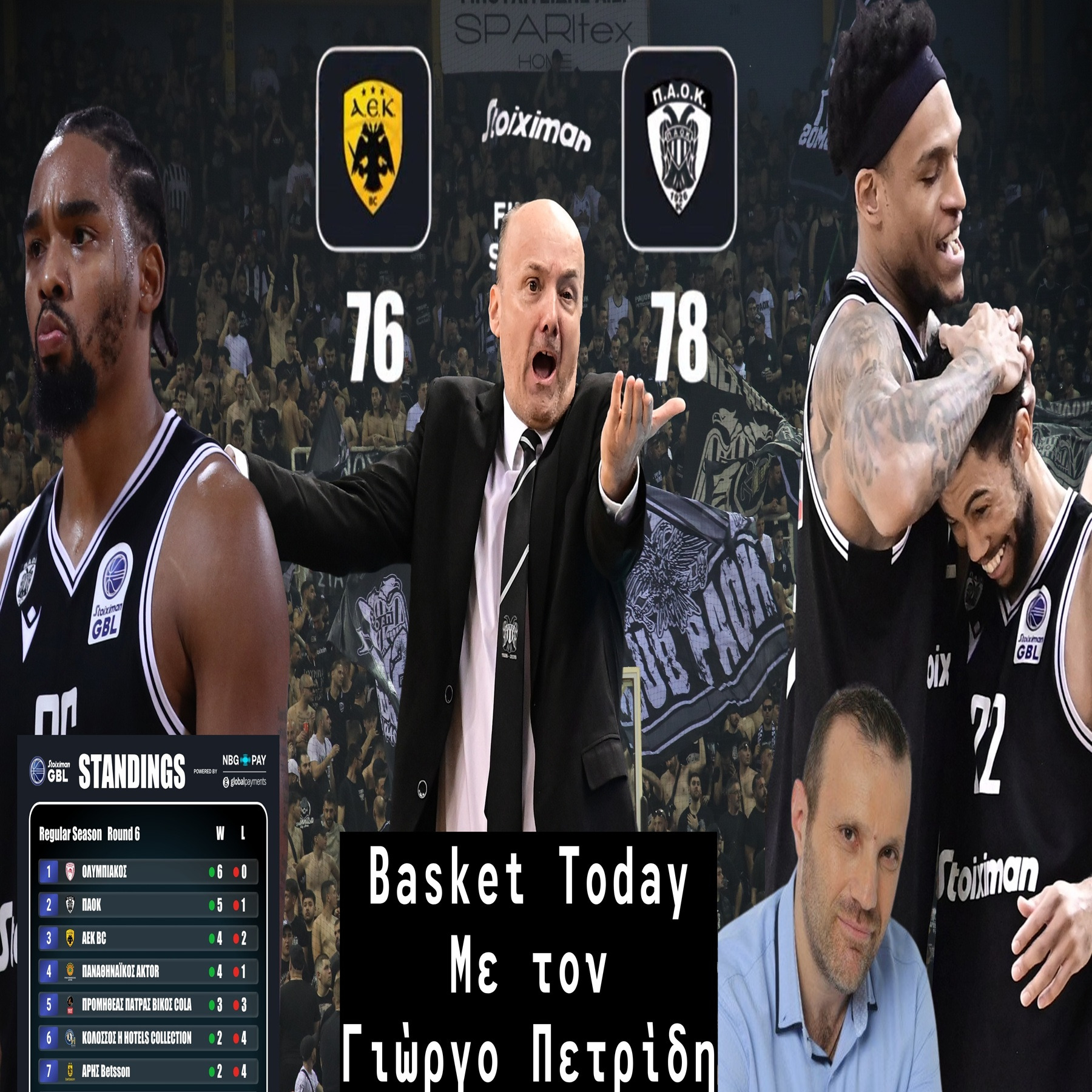 Basket Today: Πήρε μάγκικο διπλό στην ΑΕΚ-Φουλ για πρόκριση στην Ευρώπη-Τρέλαναν και τον Ζντοβτς! episode artwork