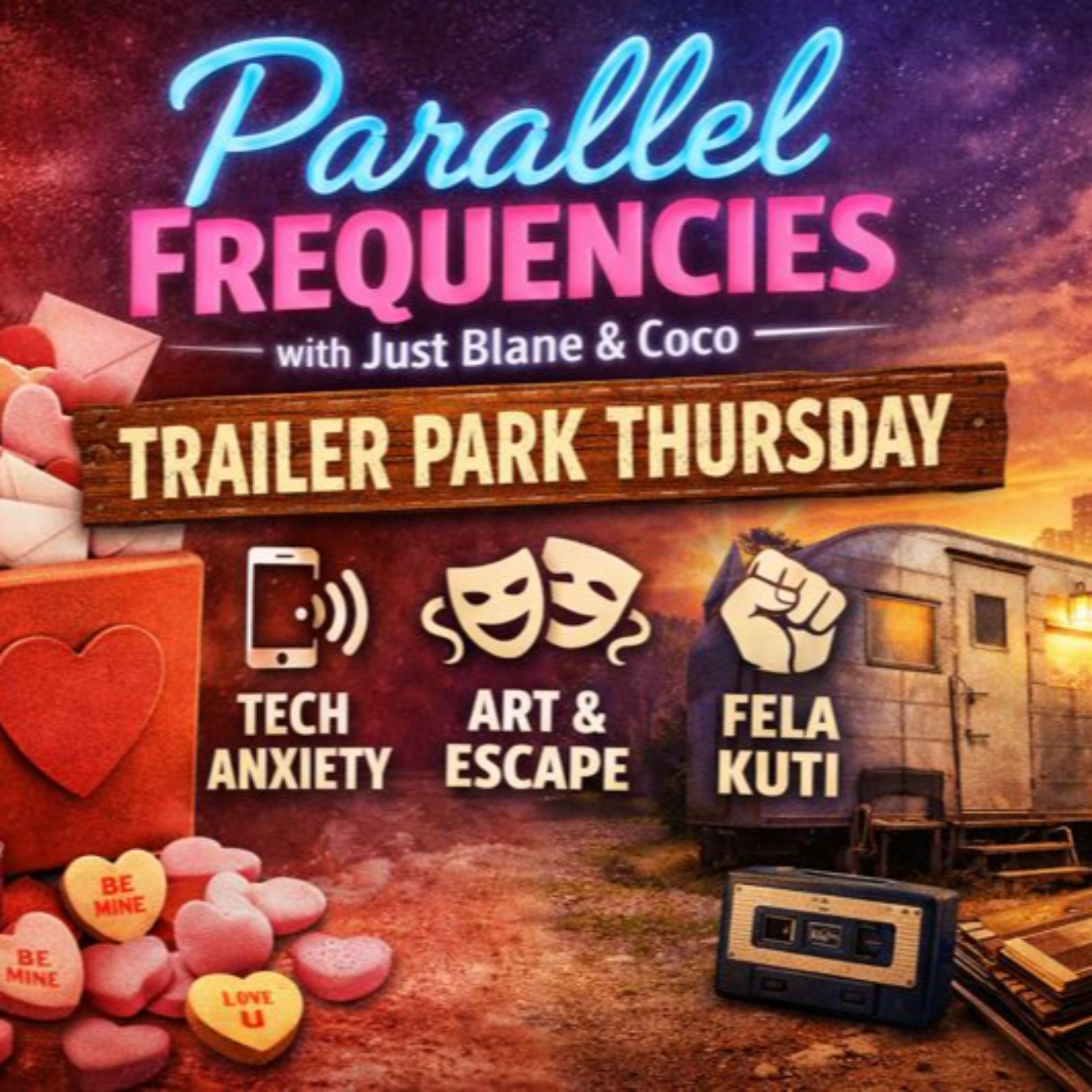Trailer Park Thursday – Valentine’s Prep, Tech Anxiety & Art as Escape