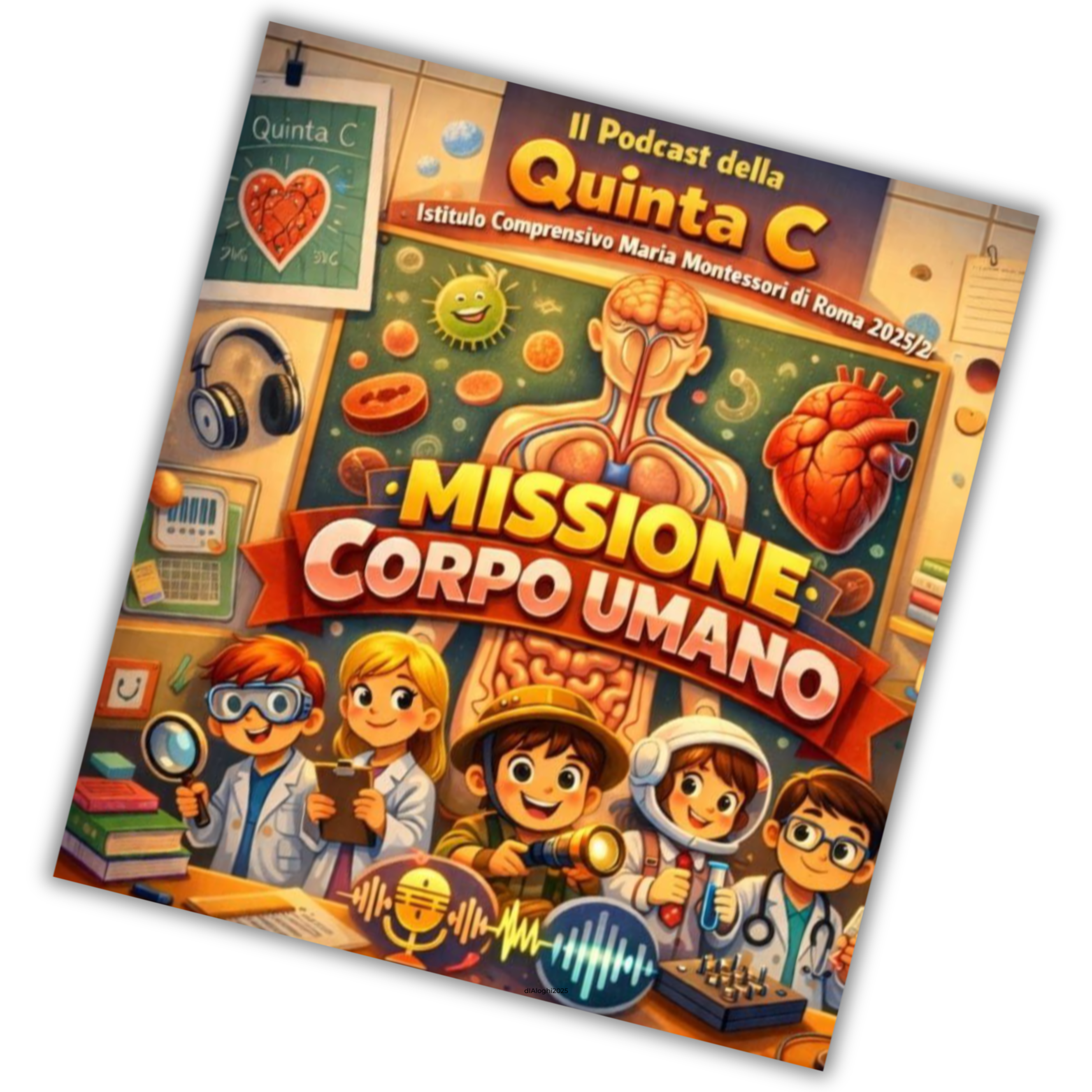 Missione Corpo Umano - Podcast Live con la 5°C dell'I.C. Maria Montessori di Viale Adriatico, Roma