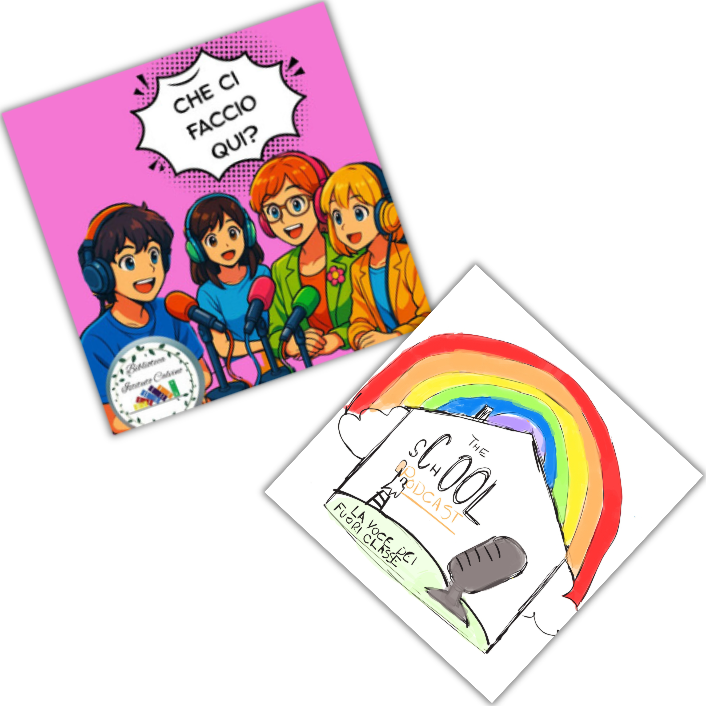 Che ci Faccio Qui? e The sChOOL Podcast - Podcast Live con docenti delI'I.C. Italo Calvino di Rozzano e dell' I.C .Bressana Bottarone della provincia di Pavia