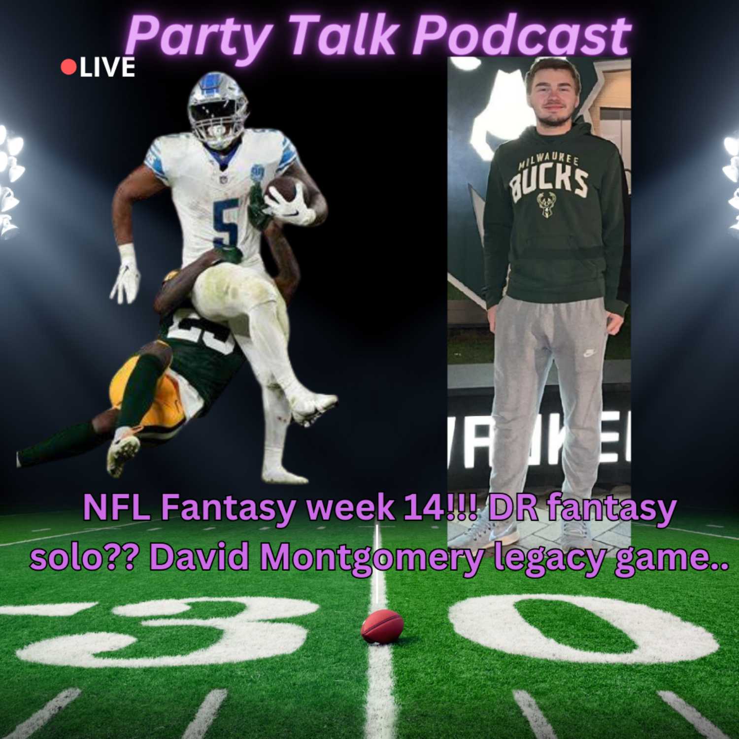NFL Fantasy week 14!!! DR fantasy solo?? David Montgomery legacy game..