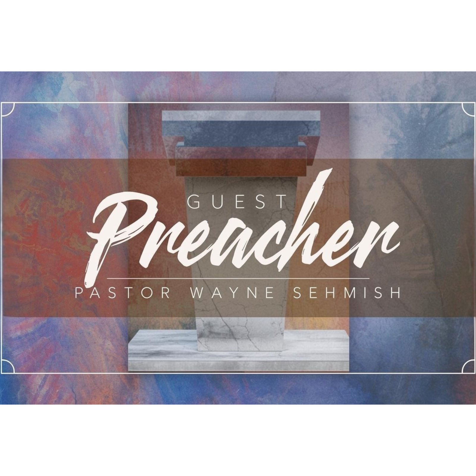 Guest Speaker Wayne Sehmish: Whose Voice are You Following