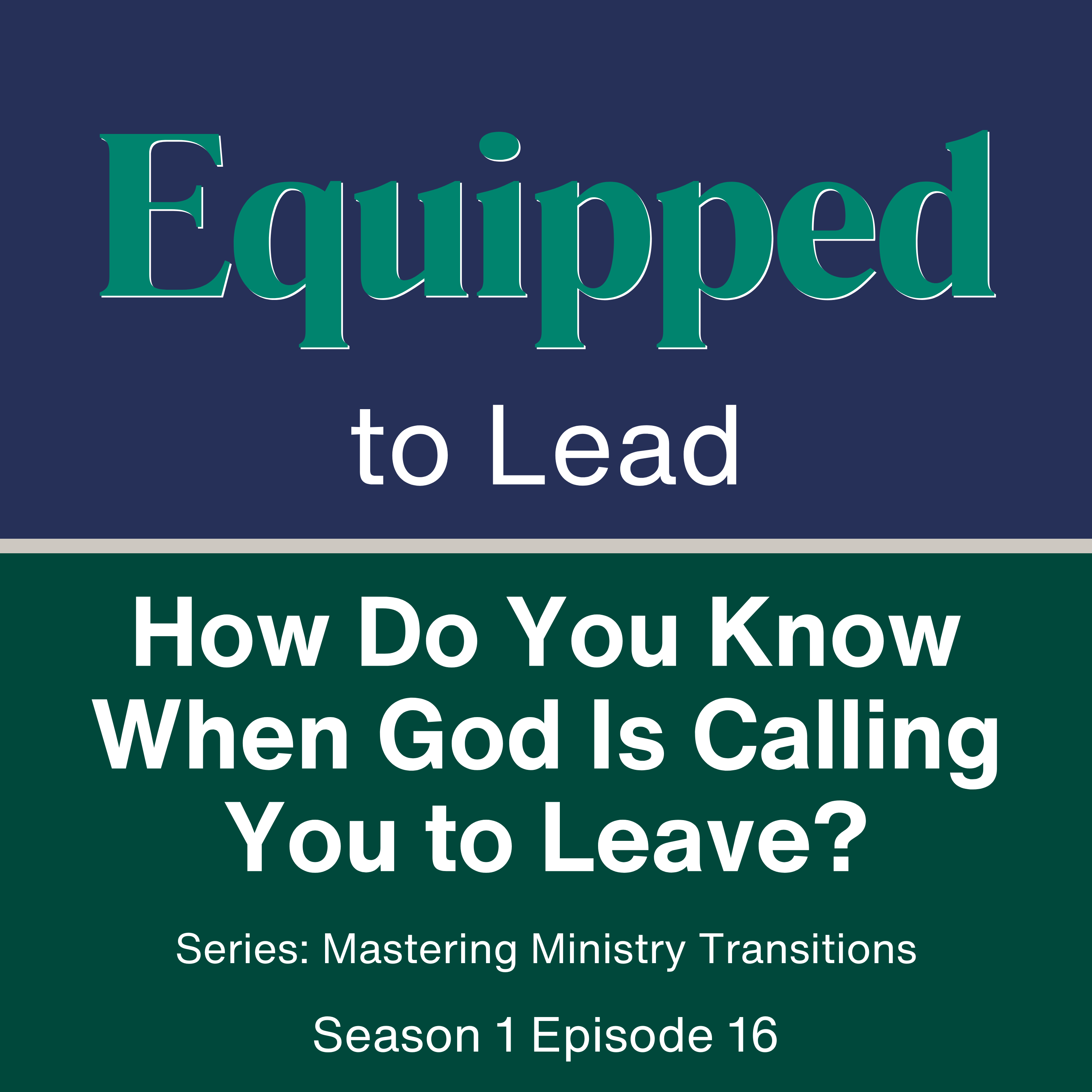 Paul to Timothy - EQUIPPED to Lead