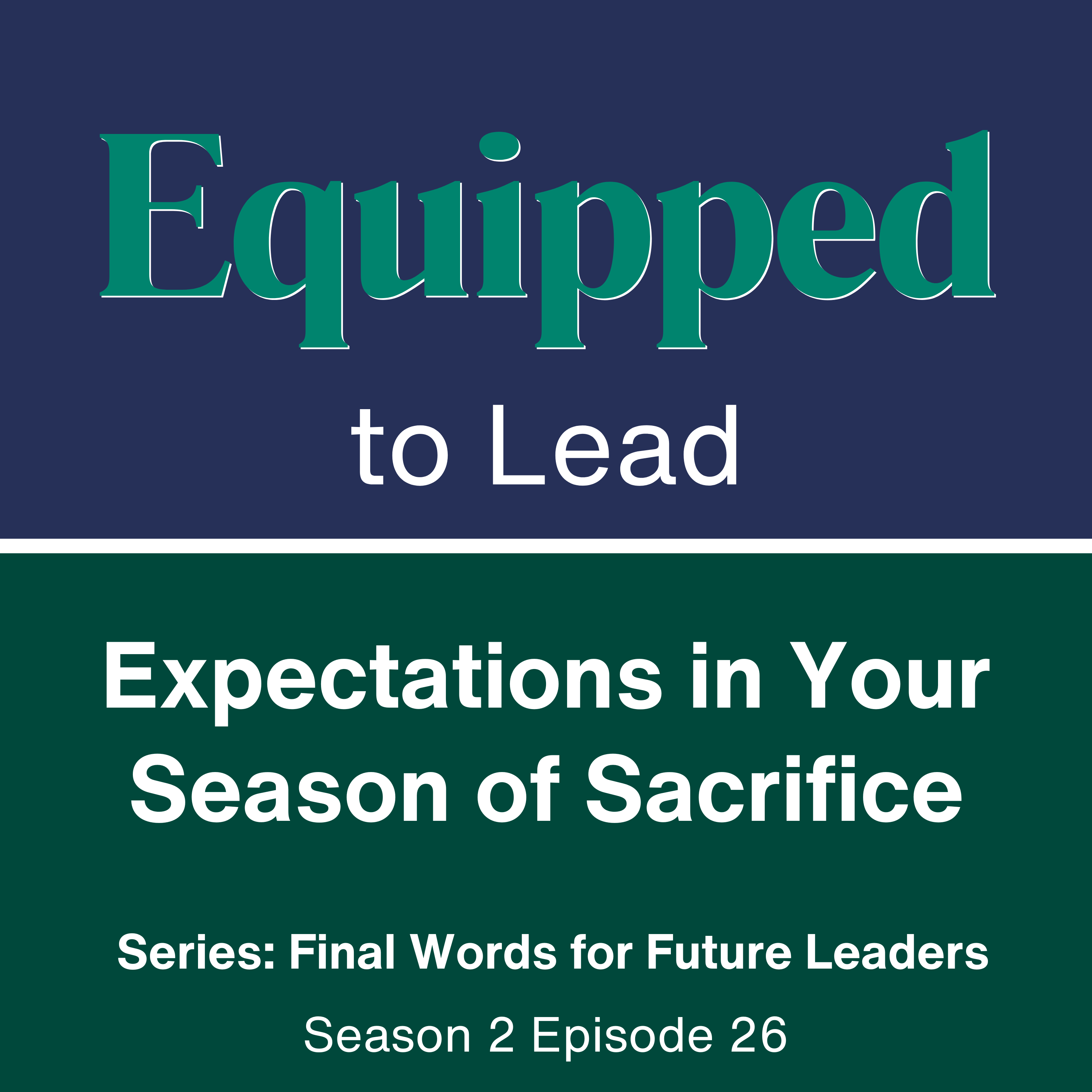 Paul to Timothy - EQUIPPED to Lead