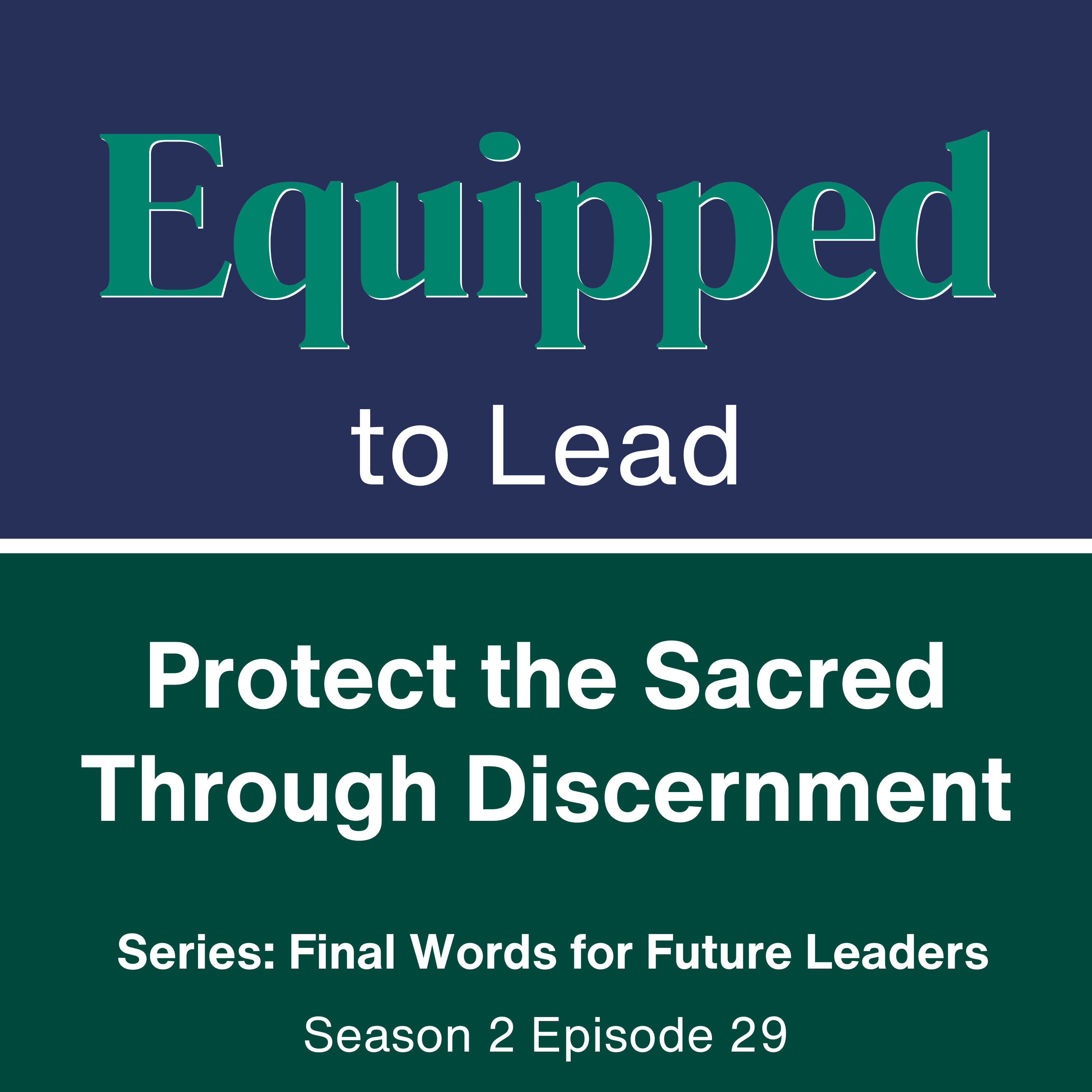 Paul to Timothy - EQUIPPED to Lead