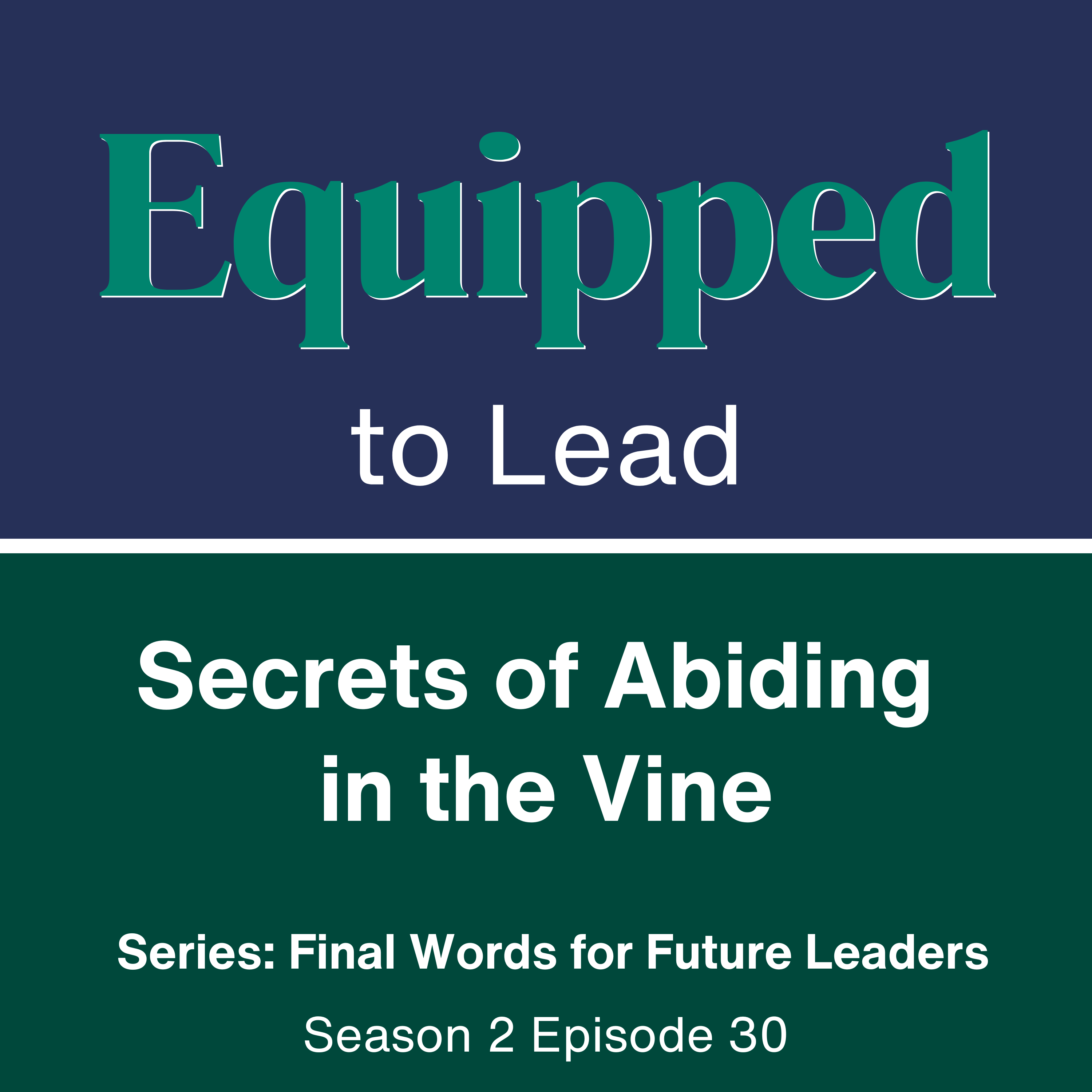 Paul to Timothy - EQUIPPED to Lead