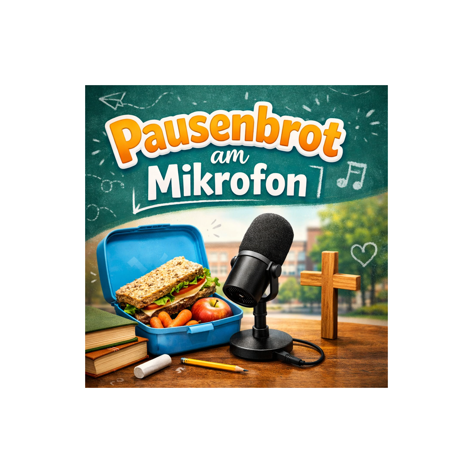 Pausenbrot am Mikrofon