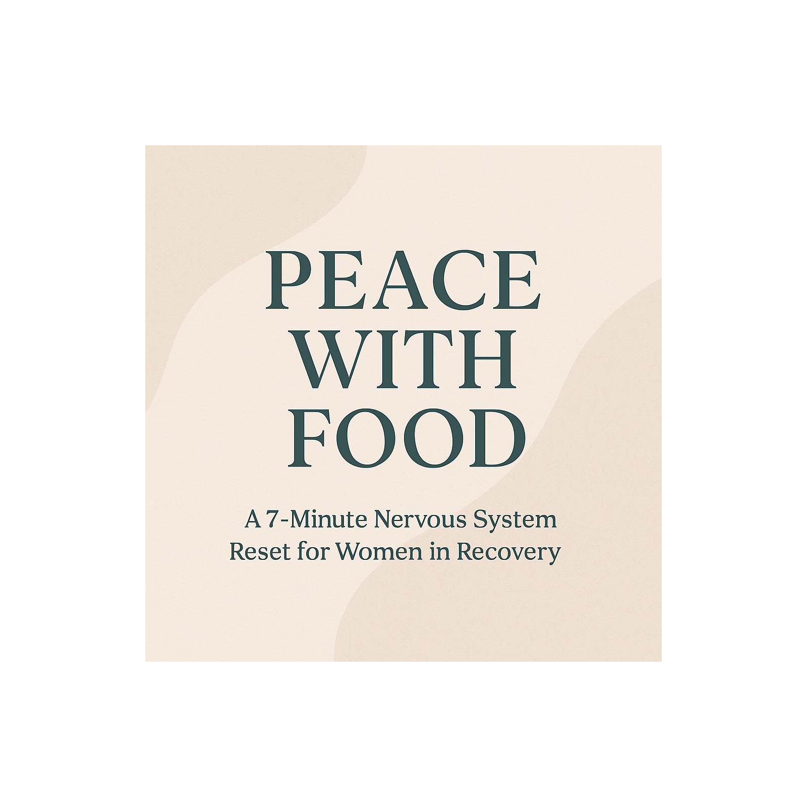 Peace with food audio reset podcast artwork