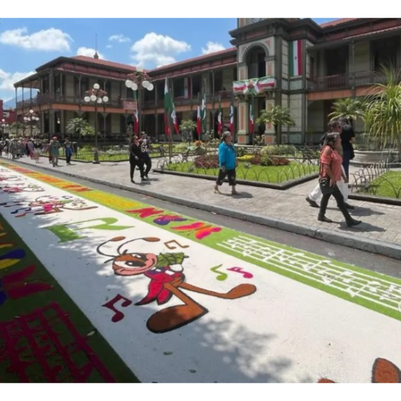 Tapetes artesanales de Huamantla iluminarán Orizaba en sus festejos patronales 🎨🌸🙏