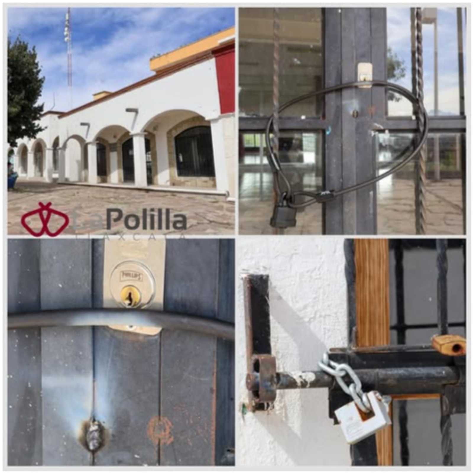 CIERRAN POBLADORES LA PRESIDENCIA DE COMUNIDAD EN SAN ESTEBAN TIZATLÁN POR CONFLICTO DE TIERRAS 🚪✋⚠️