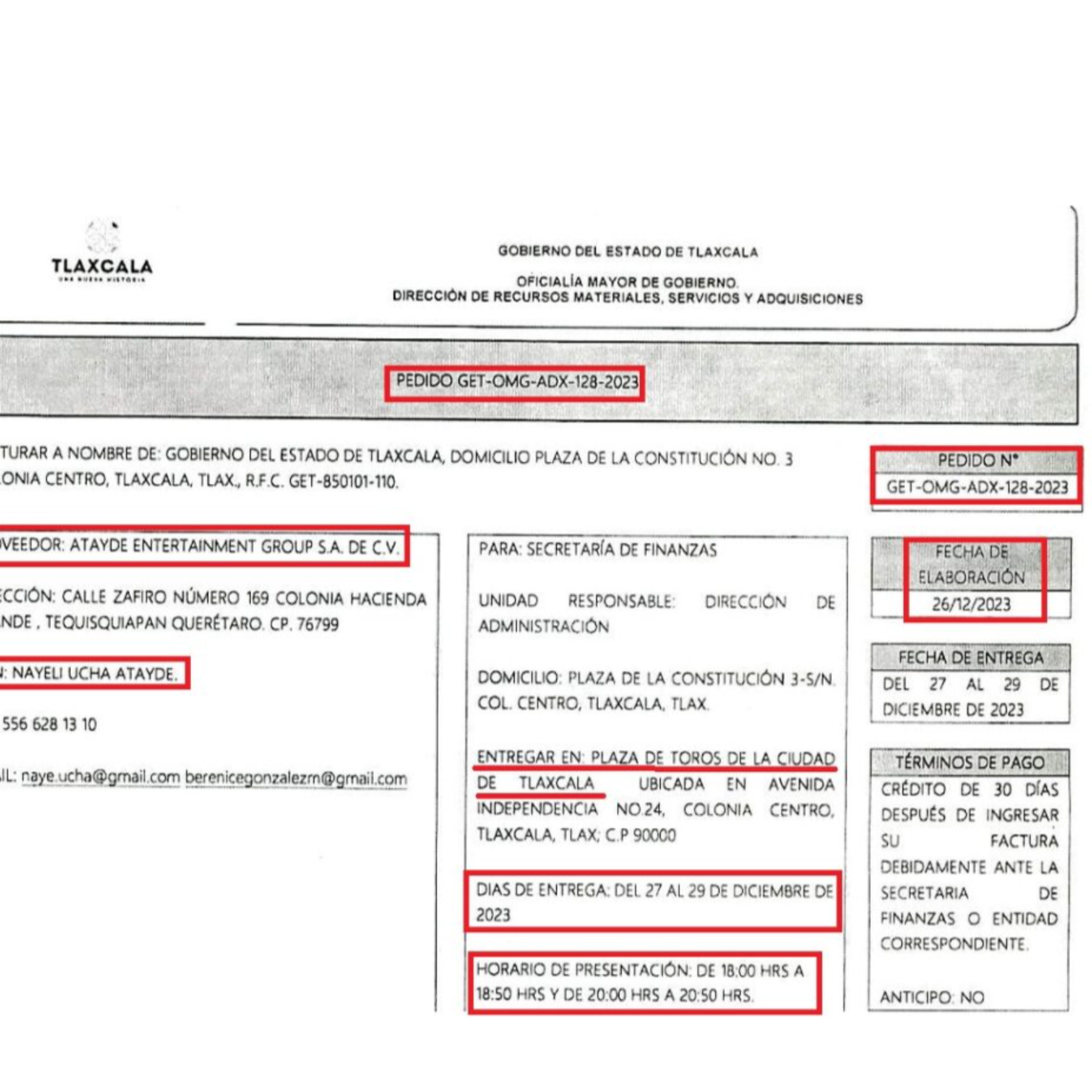 🎪💸 Premian a Grupo Atayde con contratos millonarios, tras haber financiado acto de campaña de Lorena Cuéllar 💸🎪
