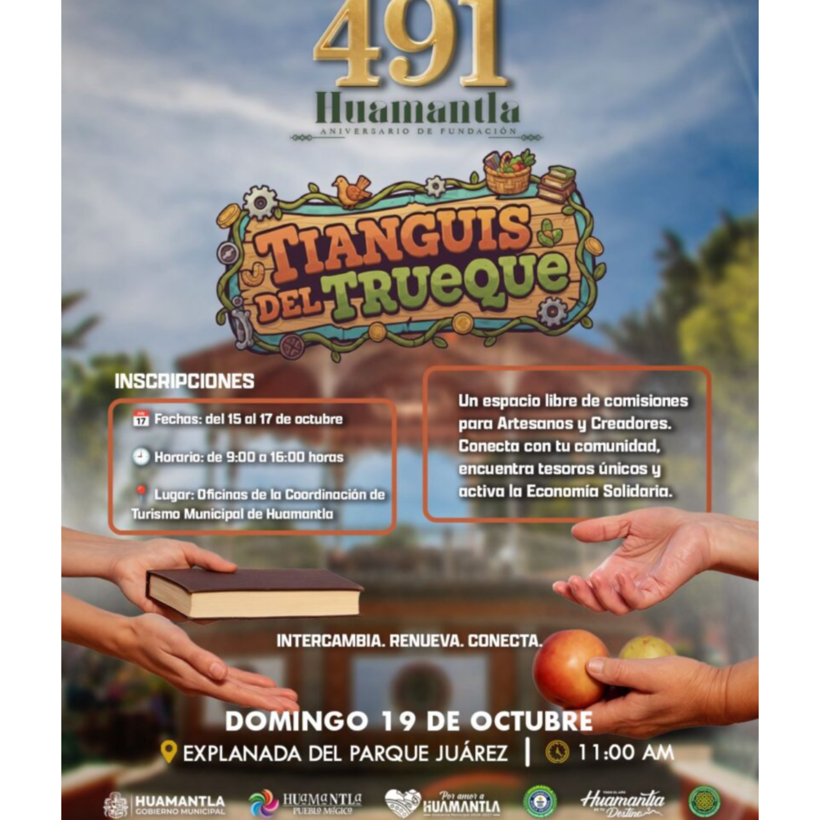 🛍️ HUAMANTLA RECUPERA EL TRUEQUE TRADICIONAL EN SU 491 ANIVERSARIO 🔄🌿