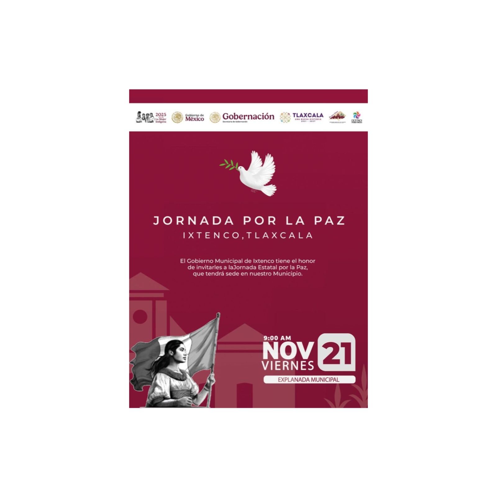CONCENTRA IXTENCO 18 DEPENDENCIAS EN JORNADA DE PAZ 🕊️📣🧩