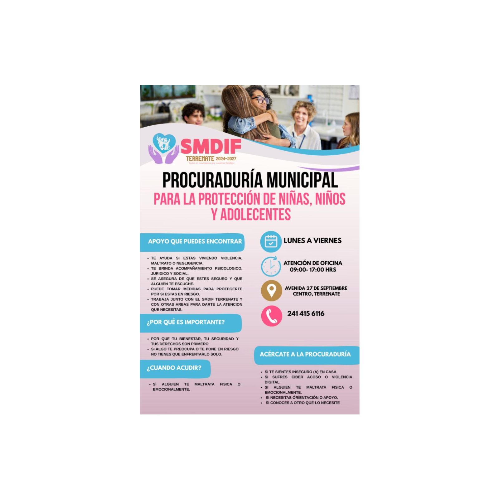 OPERA EN TERRENATE PROCURADURÍA PARA PROTECCIÓN DE MENORES 🛑👧🧒⚖️