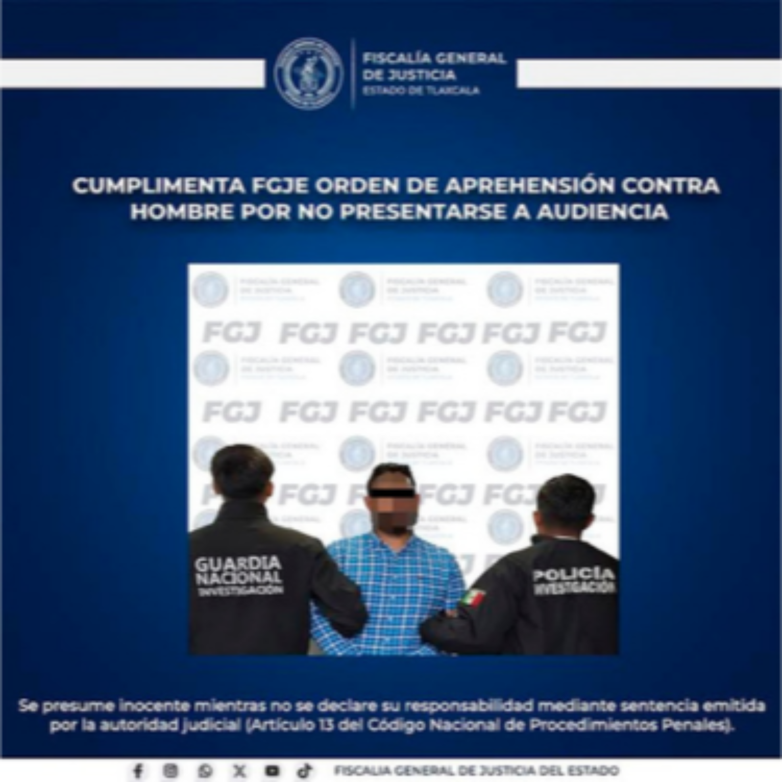 APREHENDEN EN APIZACO A PRESUNTO RESPONSABLE DE LESIONES