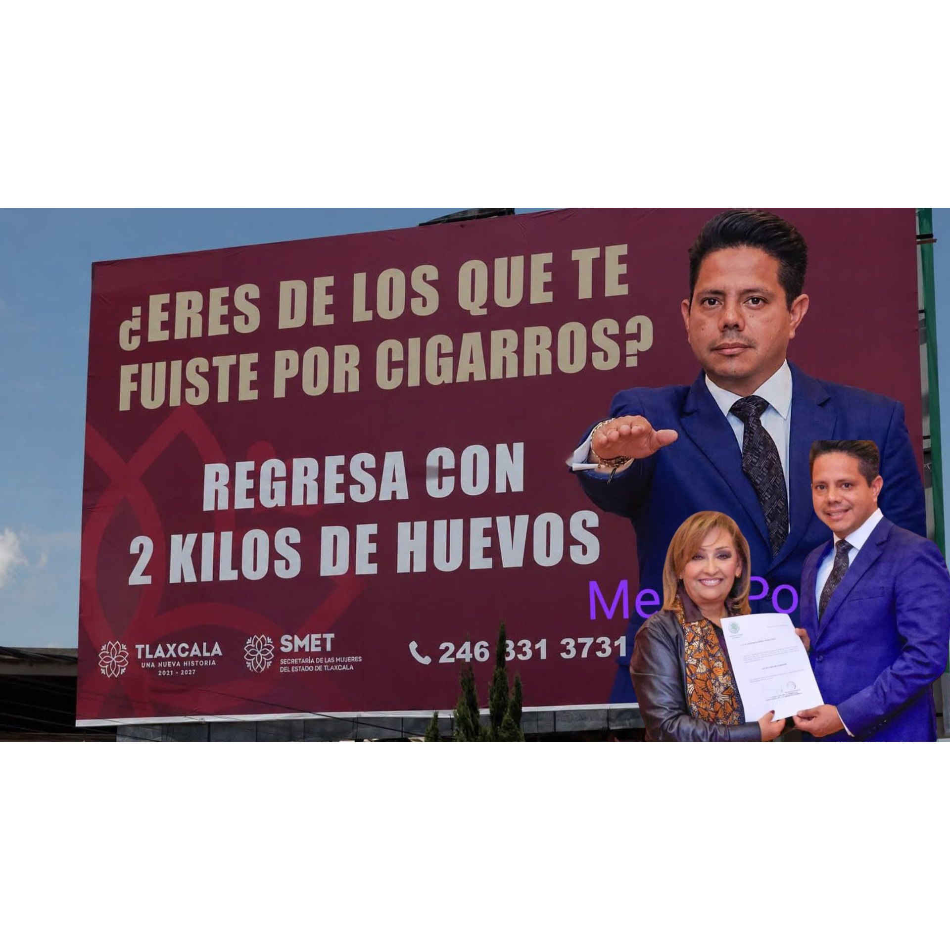 ESPECTACULAR NUEVO, COLA VIEJA: EL GOBIERNO LE PUSO LONA A PADRINO QUE FUE POR CIGARROS Y REGRESÓ CON HUESO