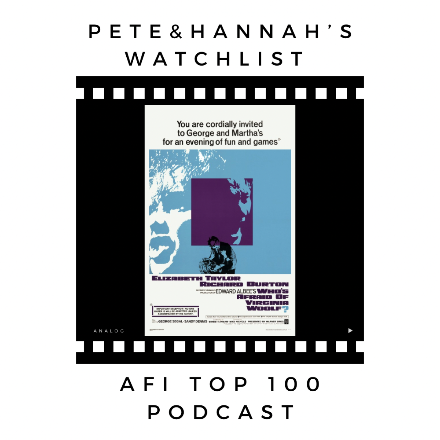 AFI Top 100 Movie 67 Who’s Afraid of Virginia Woolf