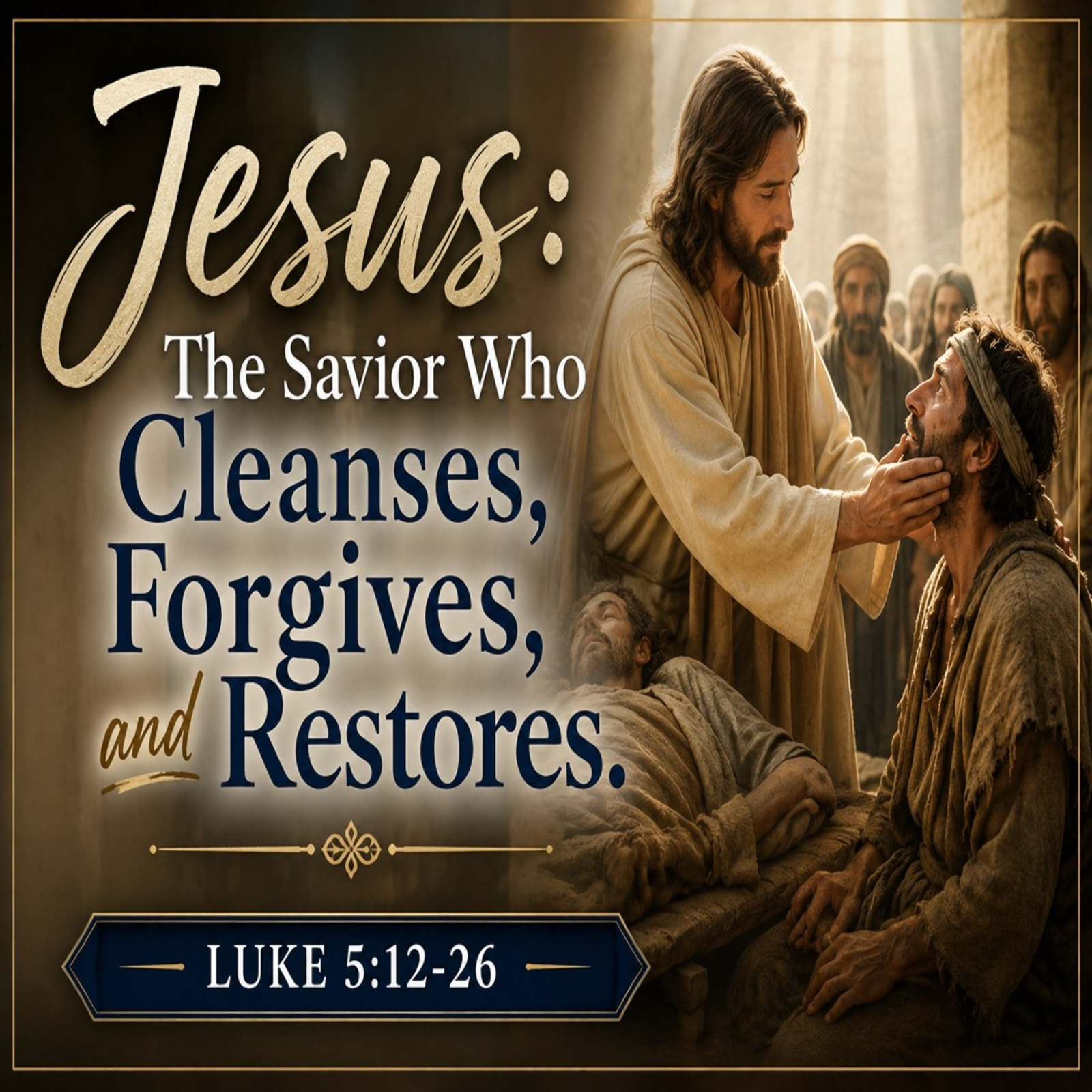 Luke - Week 13: Jesus: The Savior Who Cleanses, Forgives, and Restores // Luke 5:12-26 episode artwork