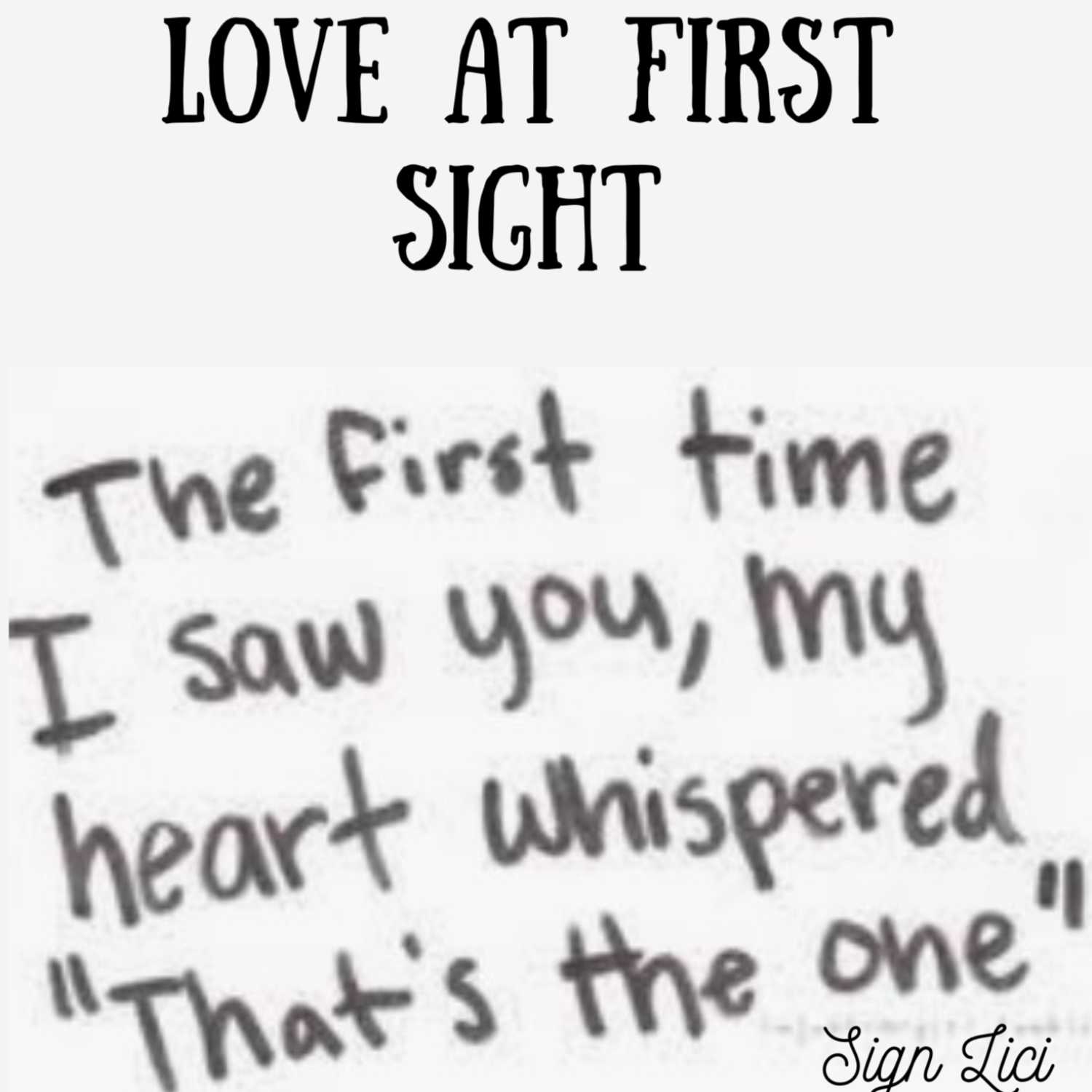 Love At First Sight