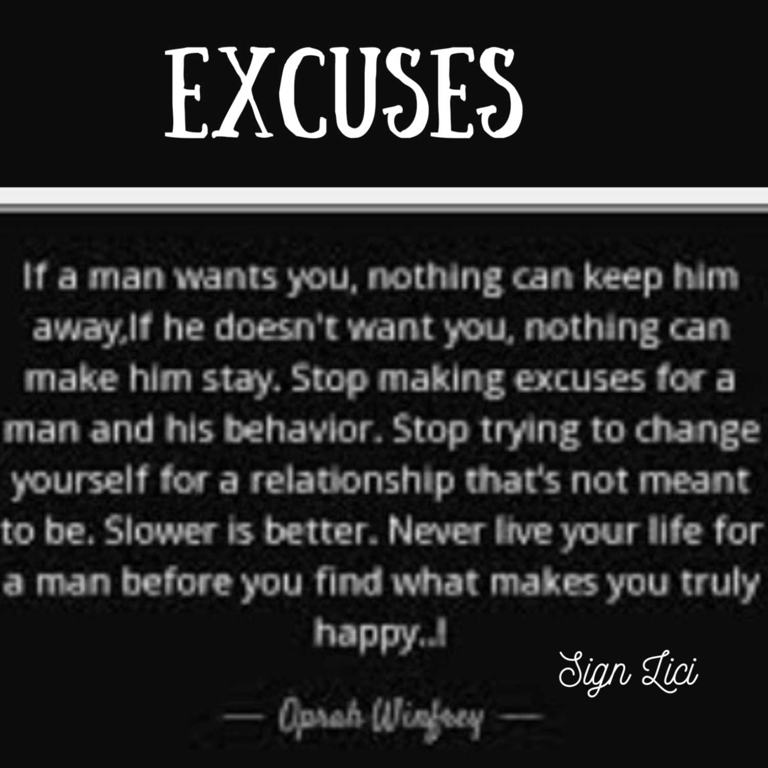 Excuses