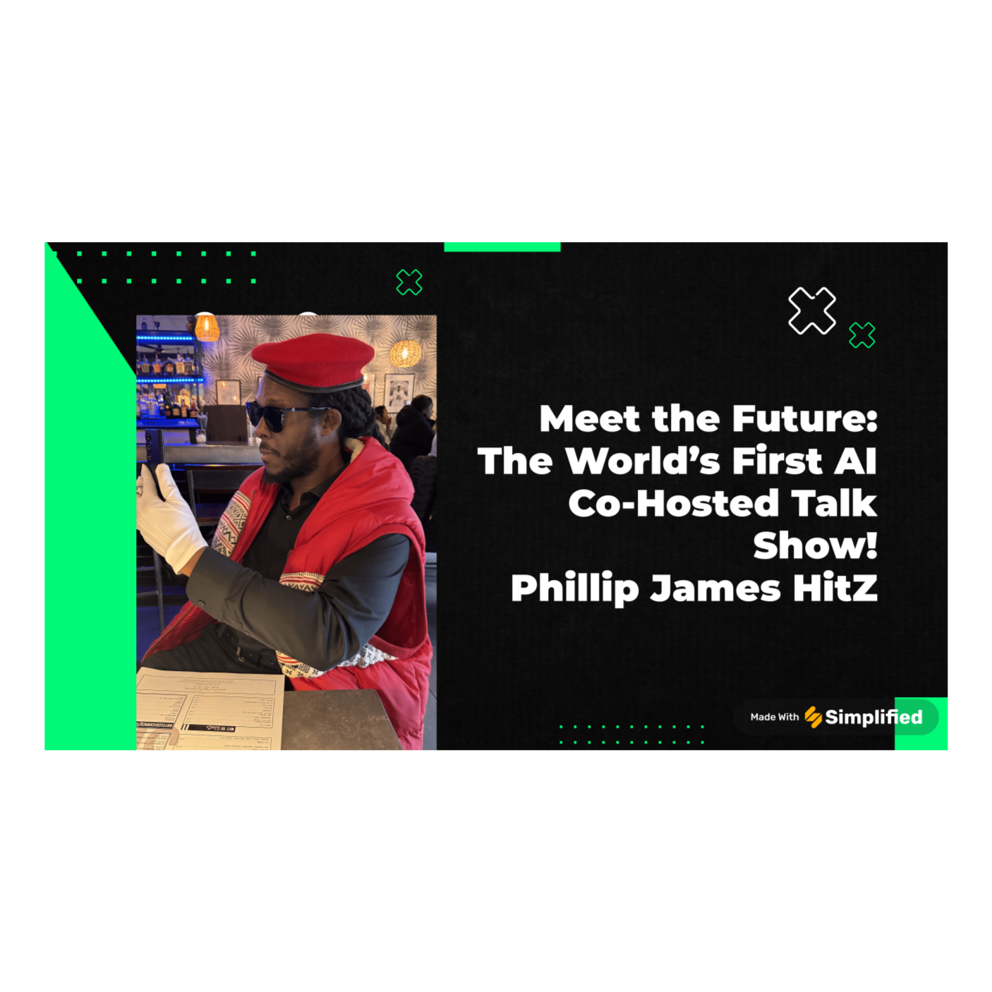 Phillip James HitZ [ The Worlds First A.I. Co Hosted Talk Show]