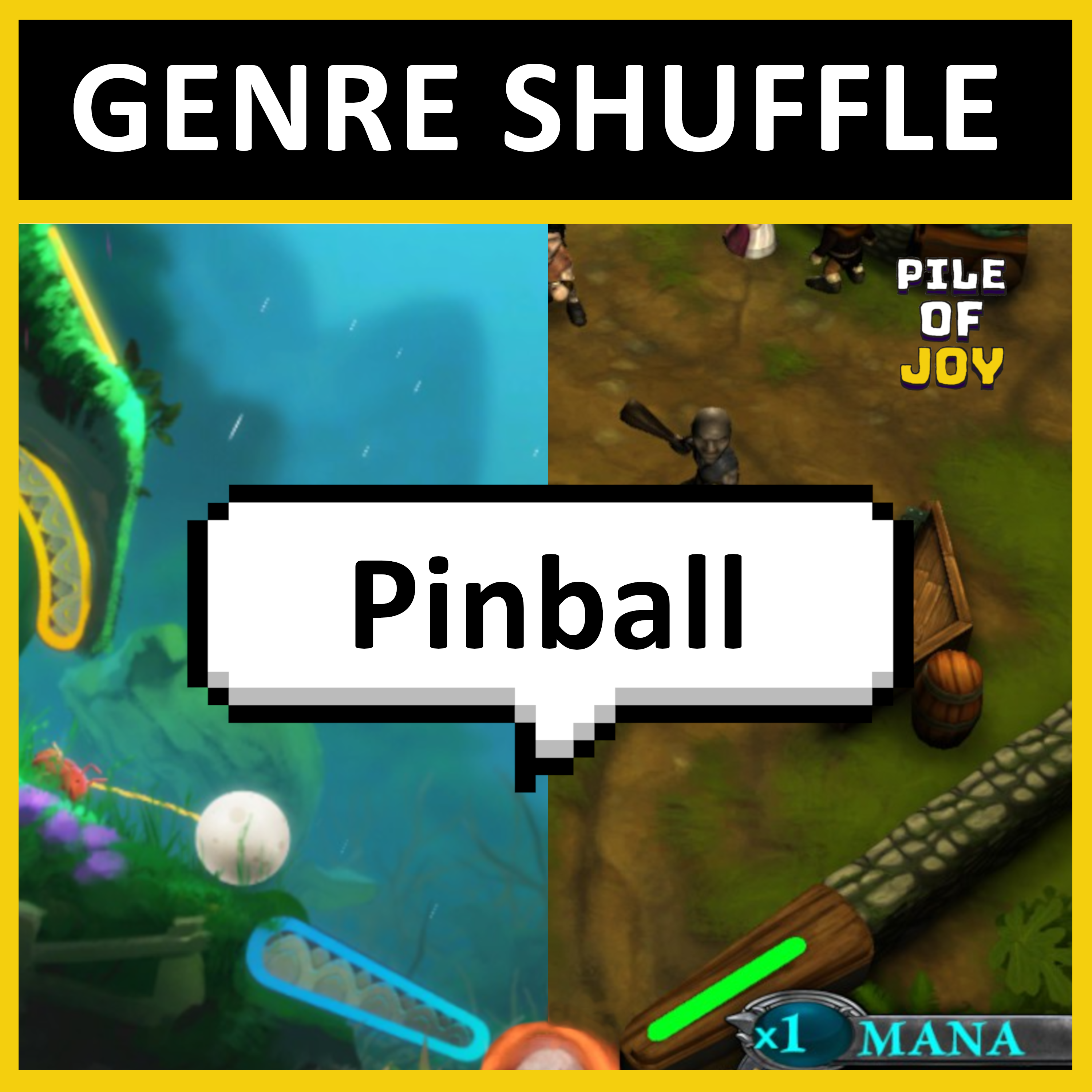 #005 Genre Shuffle | Pinball - Yoku's Island Express & Rollers of the Realm episode artwork