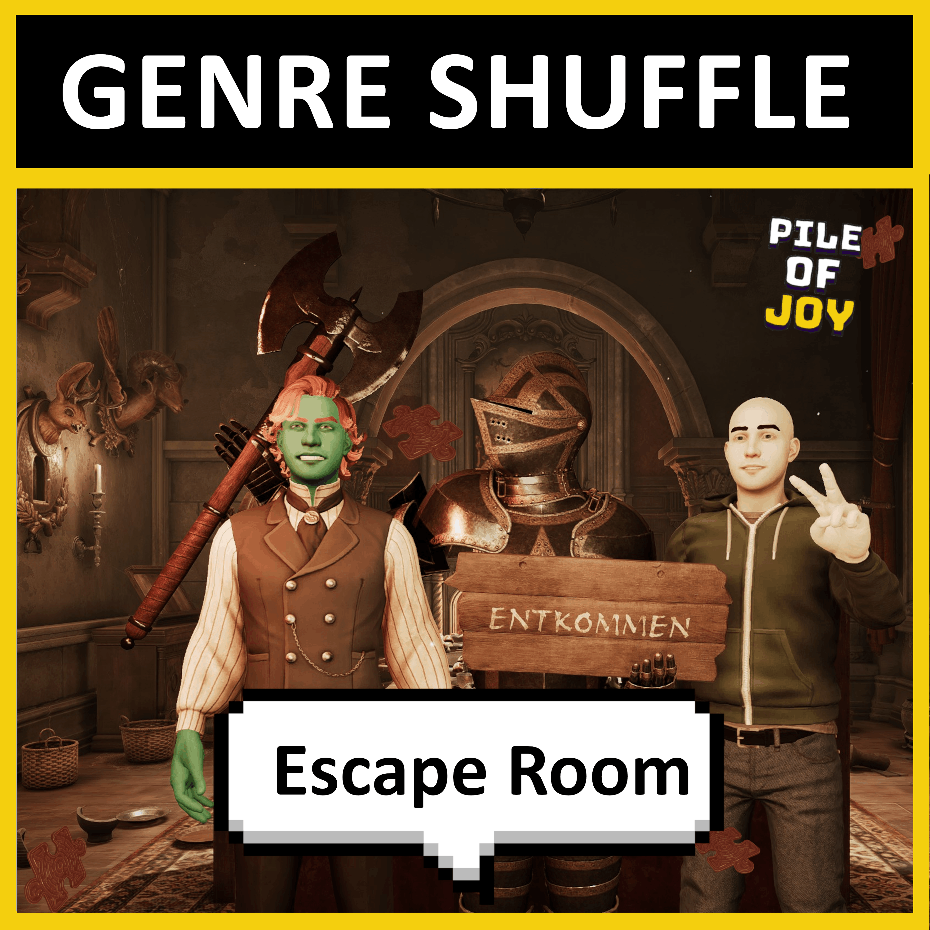 #014 Genre Shuffle | Escape Room - Escape Simulator 2 & Escape Academy episode artwork