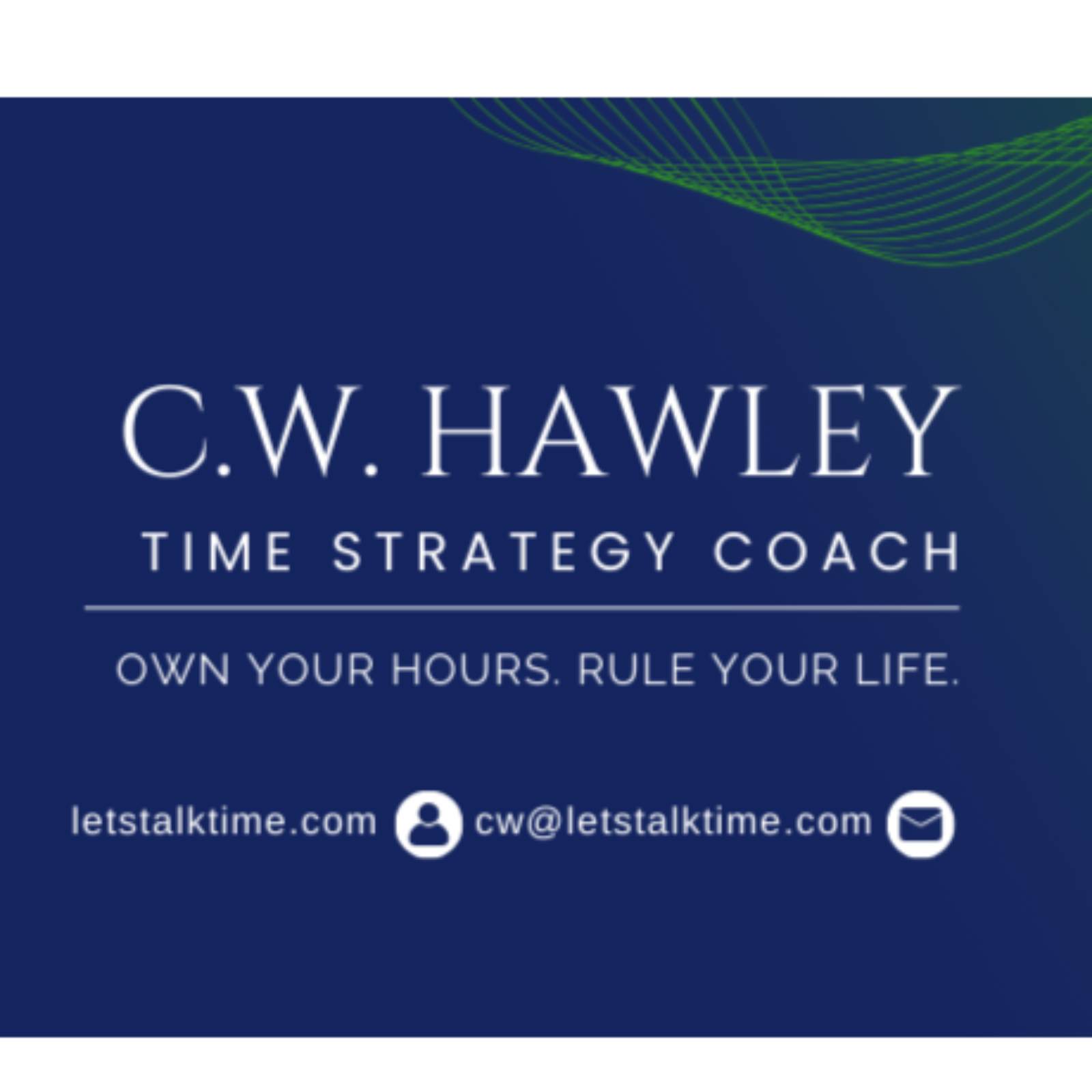 Time Strategy Coaching, Interactive Workshops, Self-Guided Tools w C.W. Hawley  episode artwork