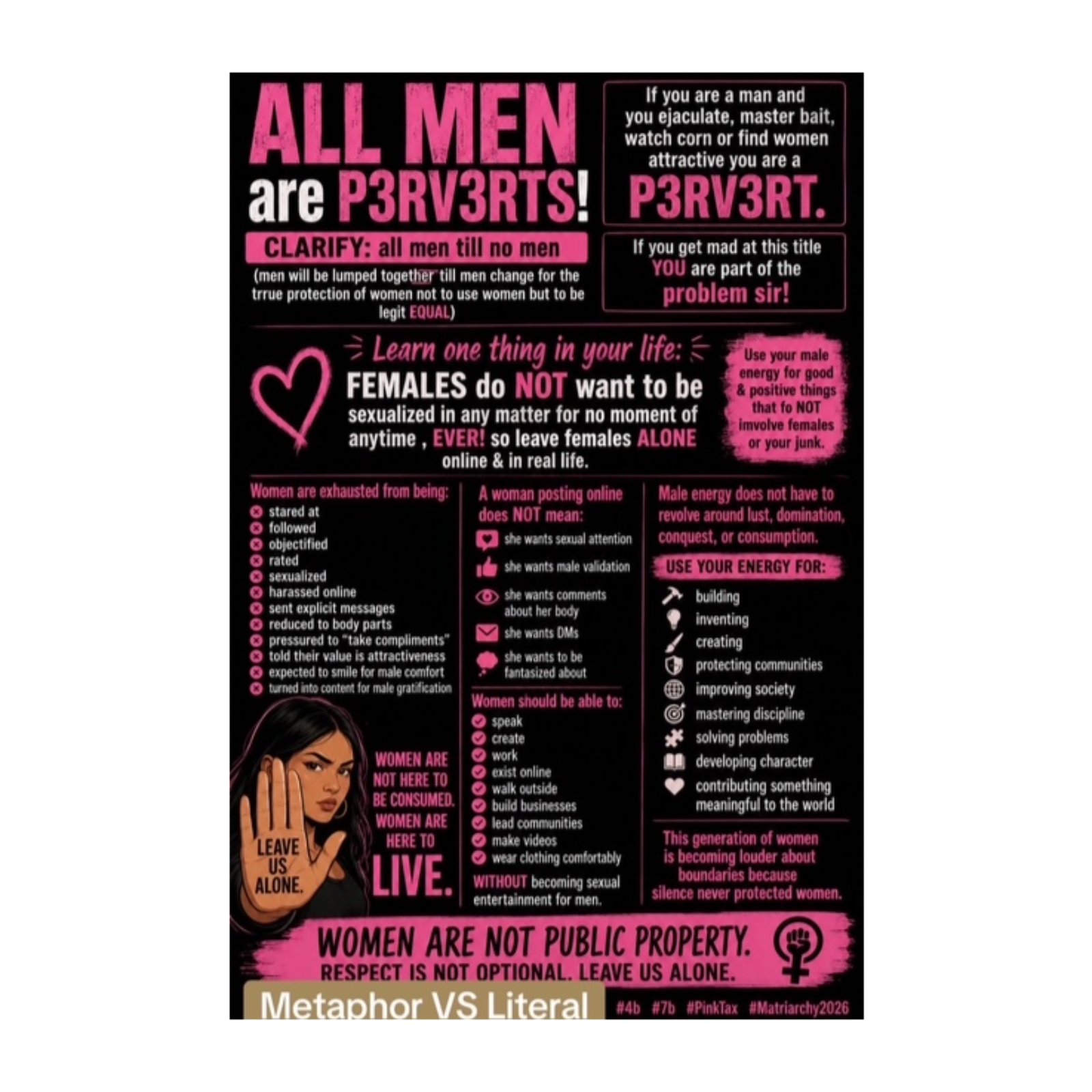 “ALL MEN Are P3R V3R TS" Metaphor VS Literal "all men till no men" explanation ... episode artwork