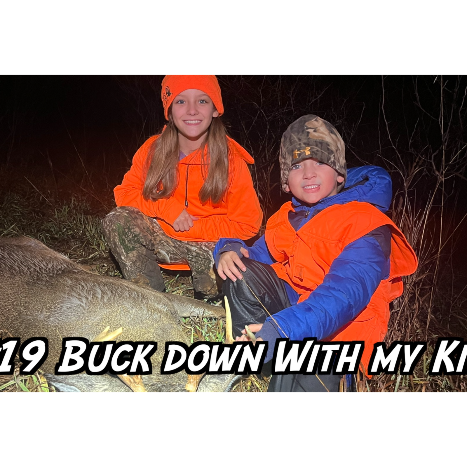 #19 Buck down with my kids || My smallest buck ever