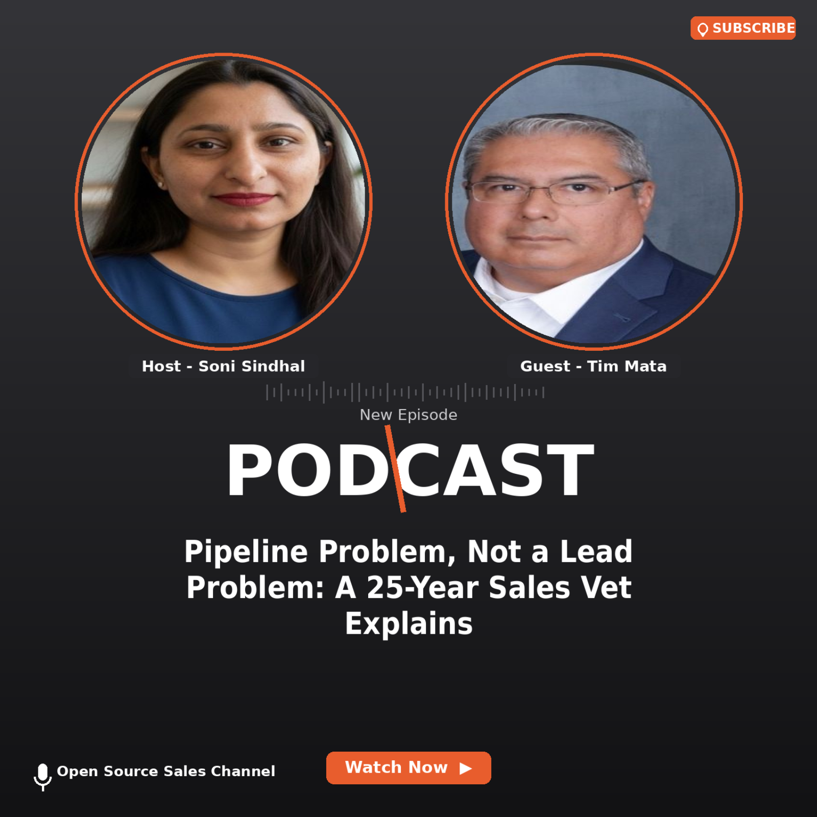Pipeline Problem, Not a Lead Problem: A 25-Year Sales Vet Explains | Tim Mata episode artwork
