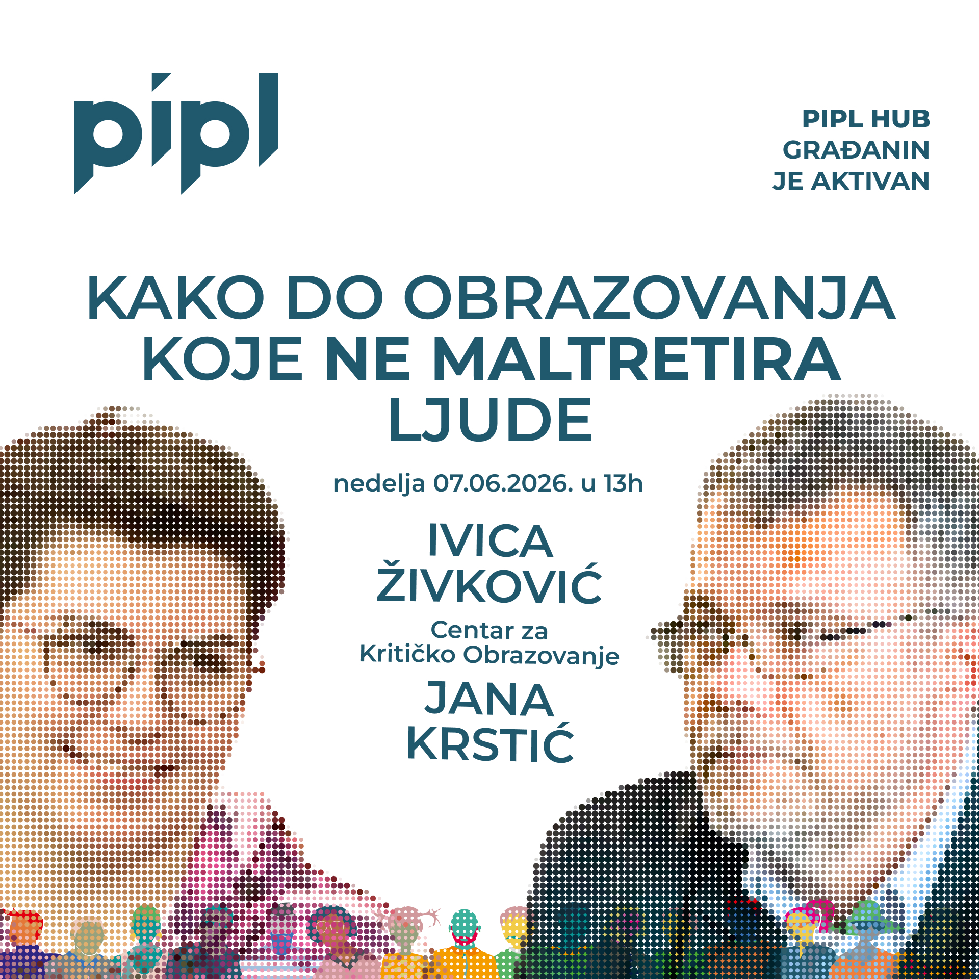 Dobra priča 032: Kako do obrazovanja koje ne maltretira ljude - Ivica Živković i Jana Krstić episode artwork