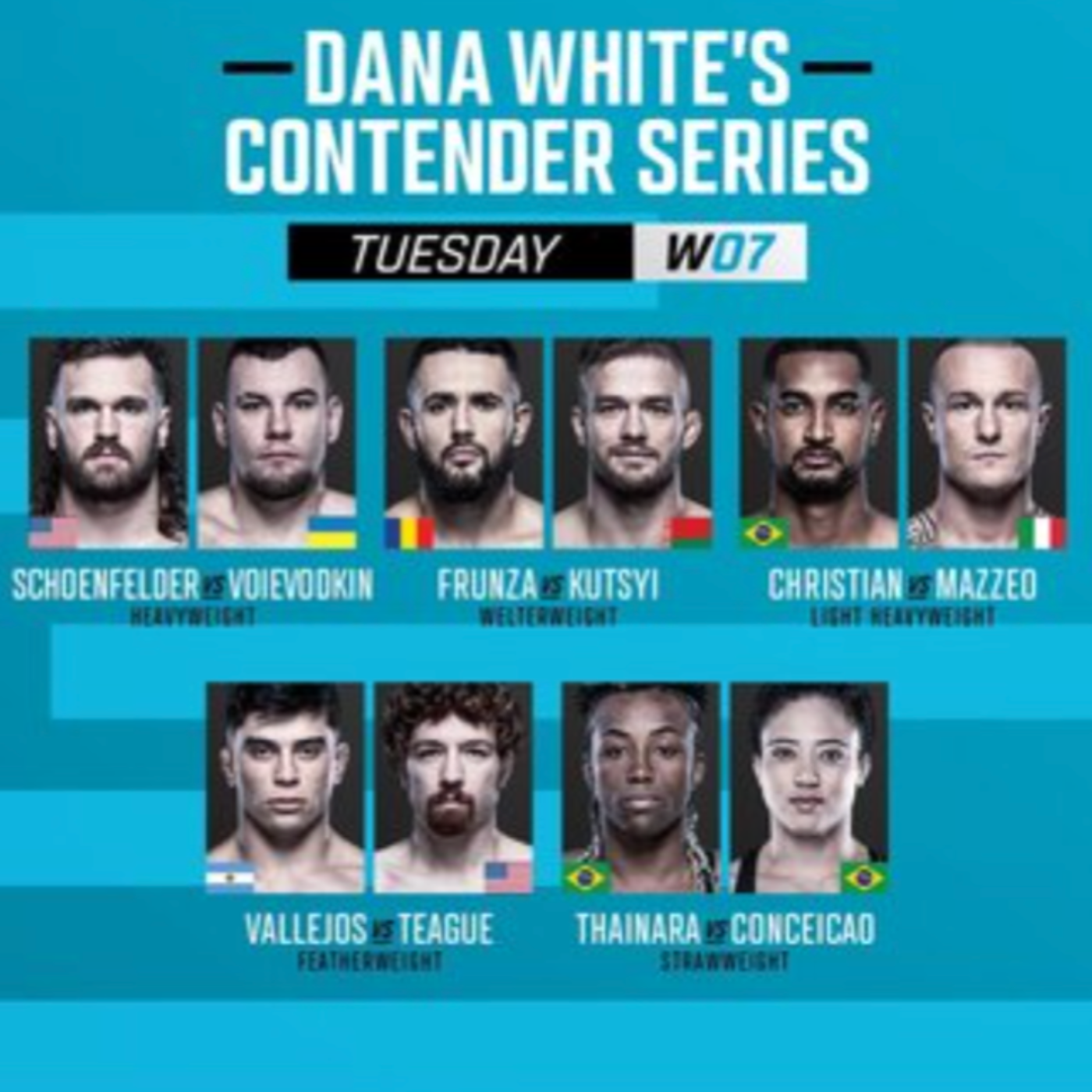 Dana White Contender Series Sept 24 2024  episode artwork