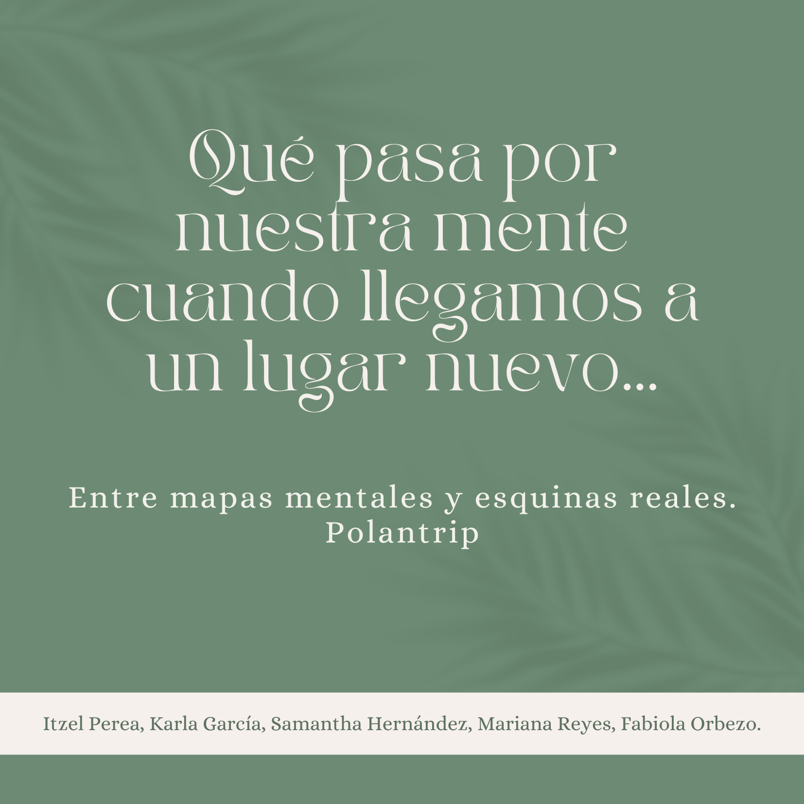 Podcast "Entre mapas mentales y esquinas reales"