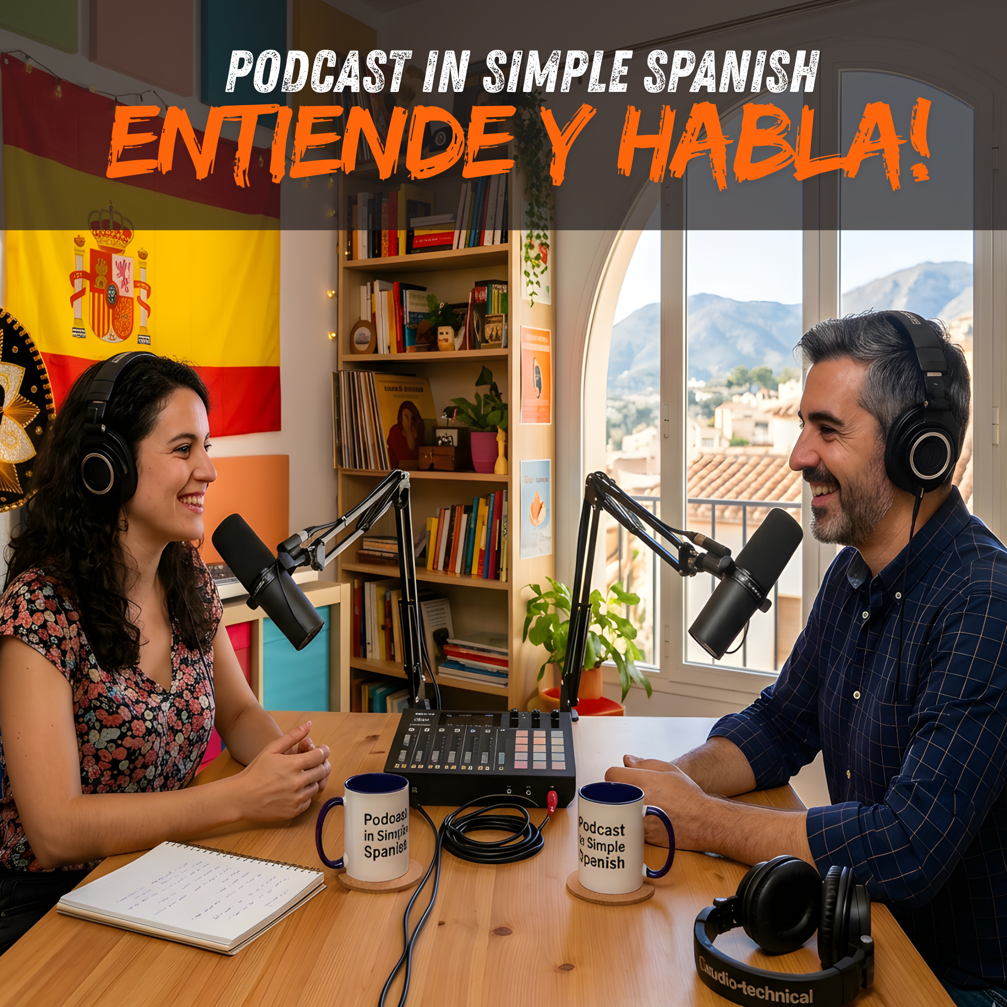 Podcast in Simple Spanish (Entiende y habla!) Ep 1: Working from the Beach? Remote Work in Spain | Teletrabajo: ¿Un sueño o una pesadilla? episode artwork