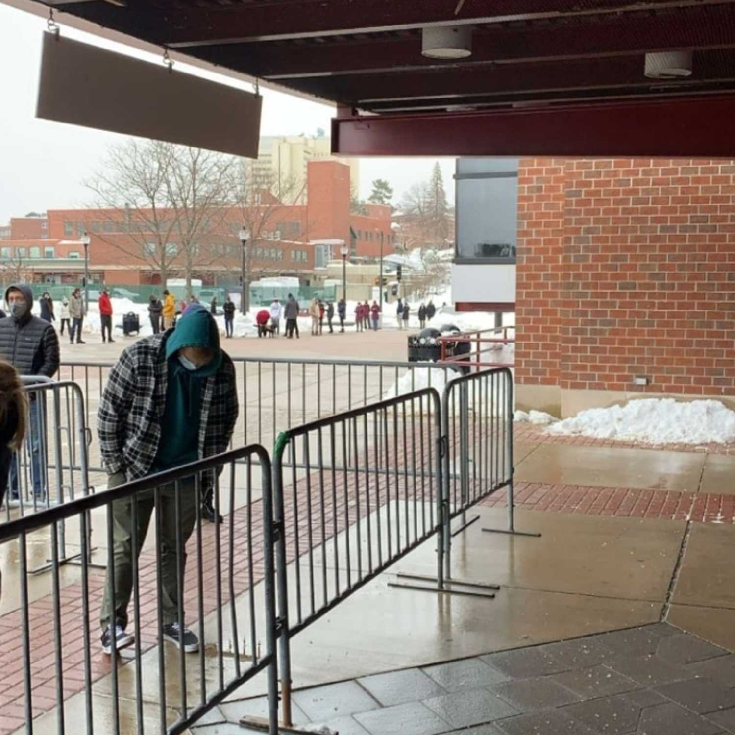 People of the UMass Covid Testing Line