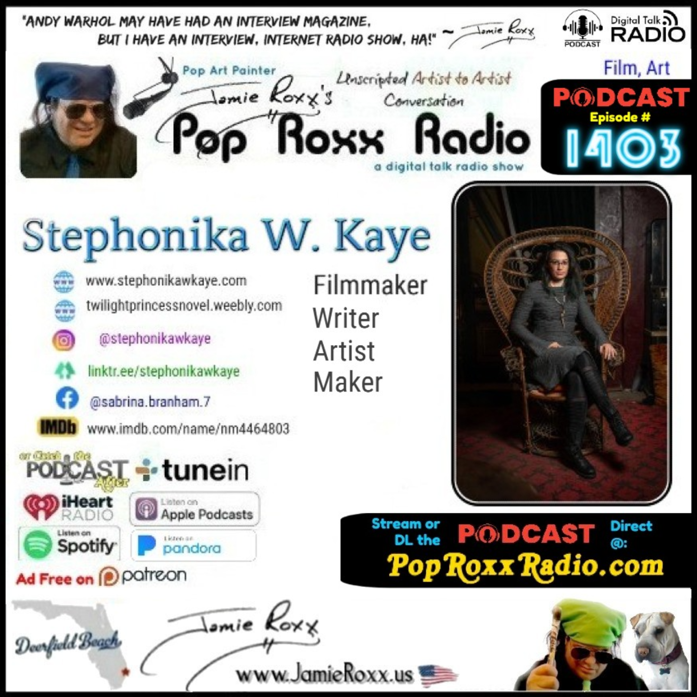 Jamie Roxx\'s Pop Roxx Radio Talk Show