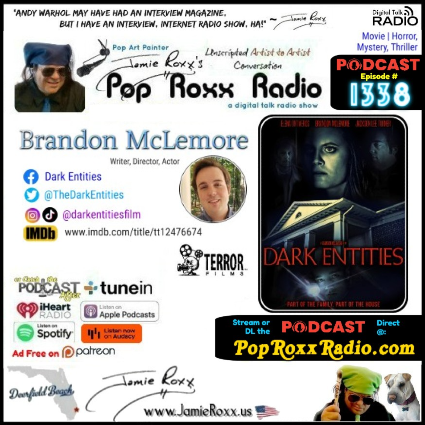 Brandon McLemore, Wri, Dir, Act (Dark Entities; Movie | Hor, Mys, Thri)