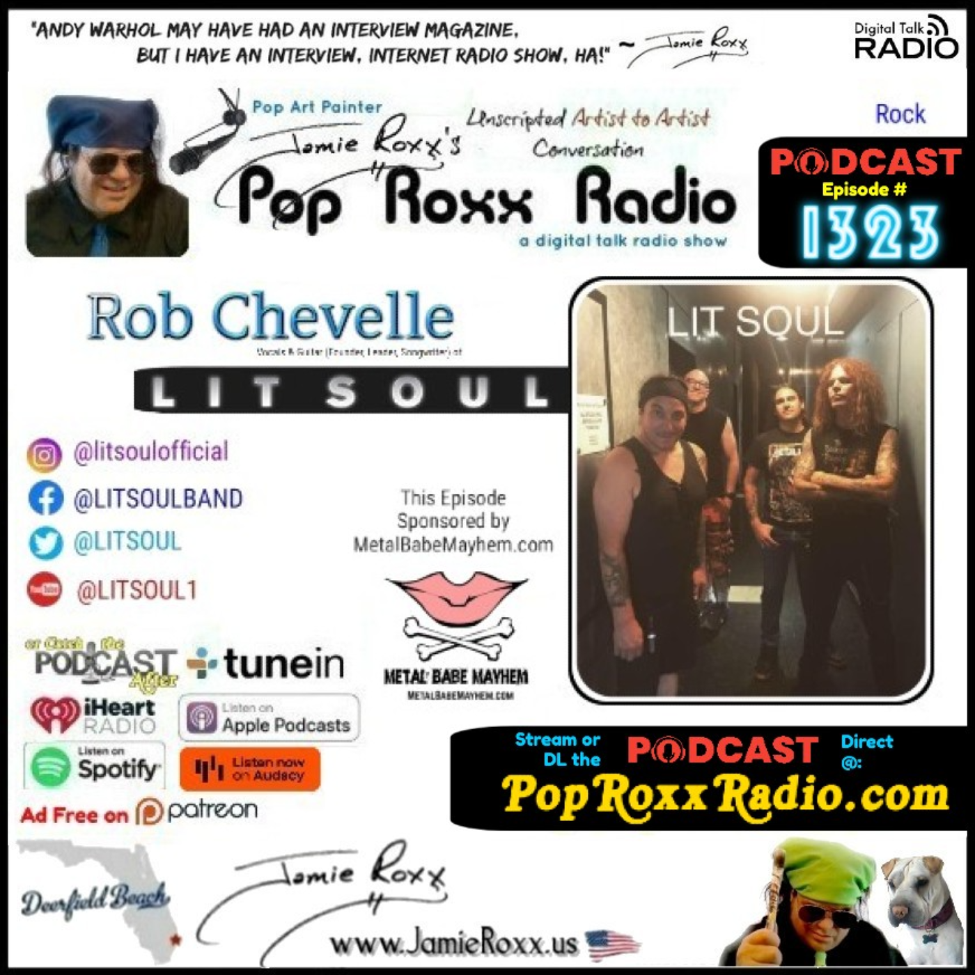 Rob Chevelle of Lit Soul (Rock; Singer/guitar player/songwriter)