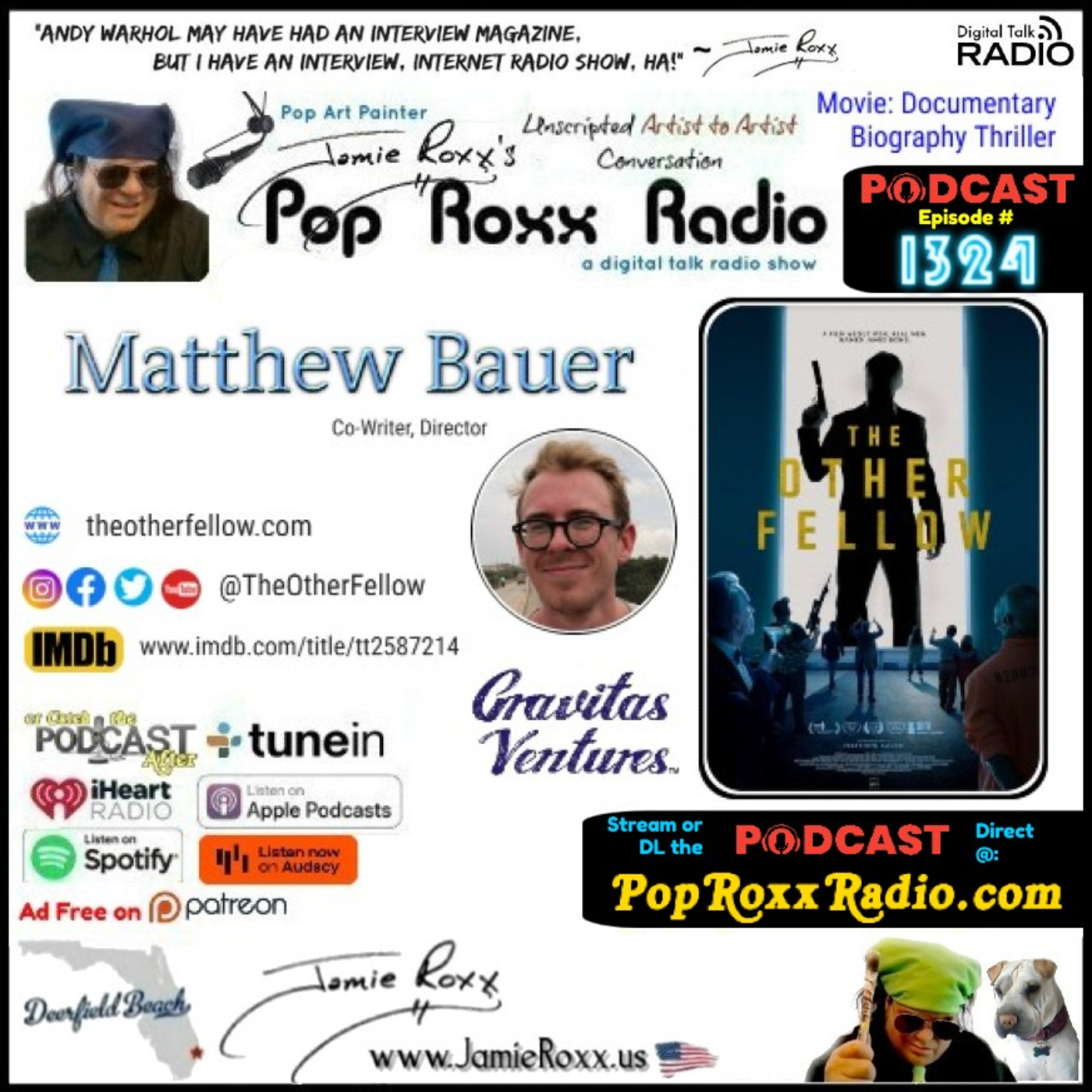 Matthew Bauer co-wri, dir (The Other Fellow, Movie | Doc Bio Thril )