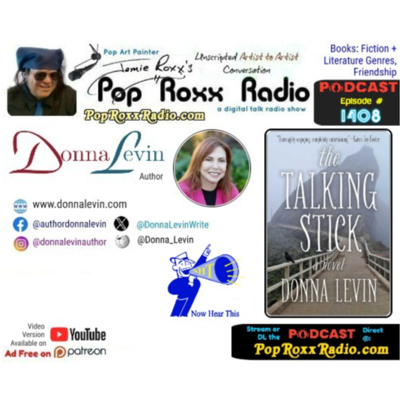 Donna Levin, Author, (The Talking Stick | Fiction)