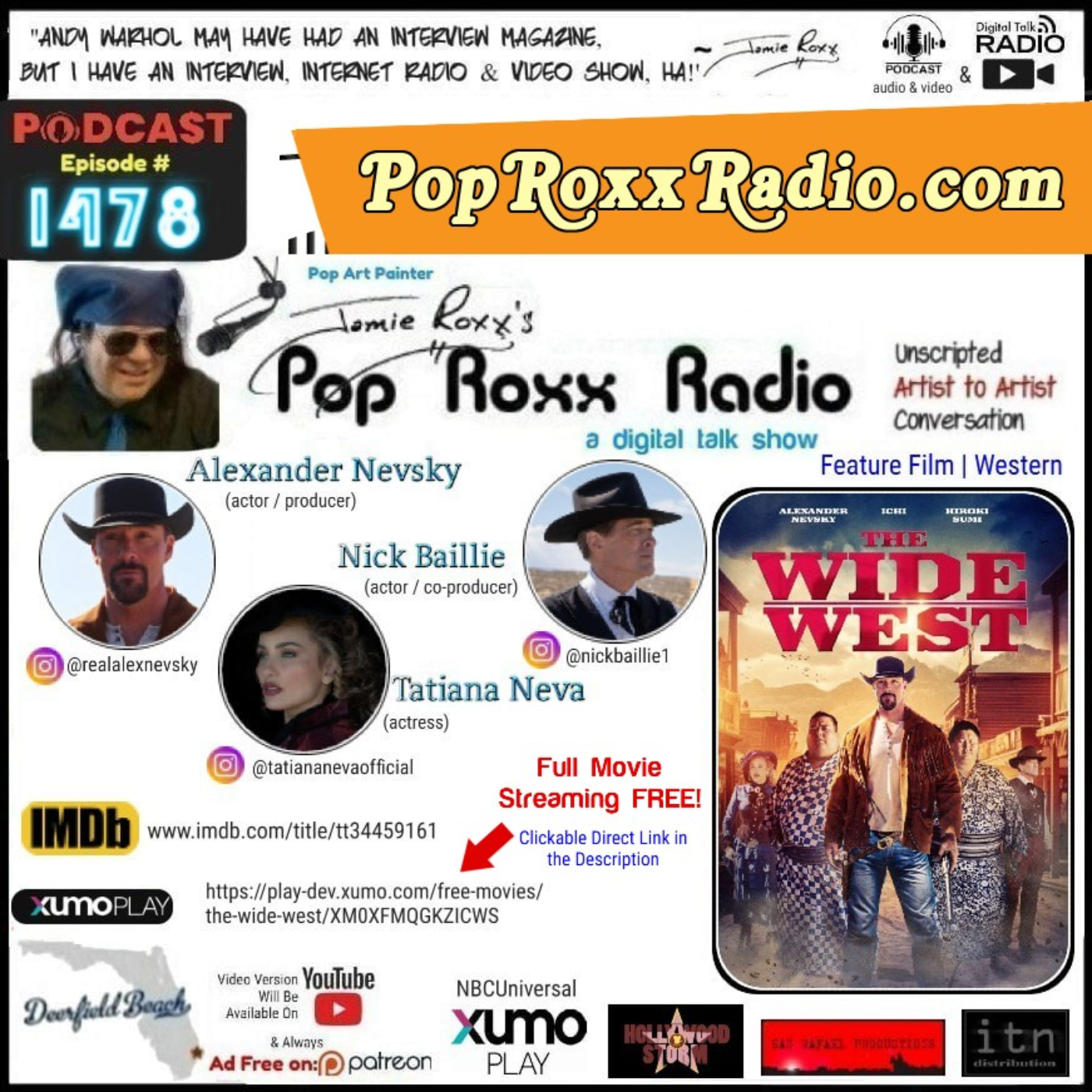 Nick Baillie & Tatiana Neva The Wide West, (2025 Feature Film | Western )