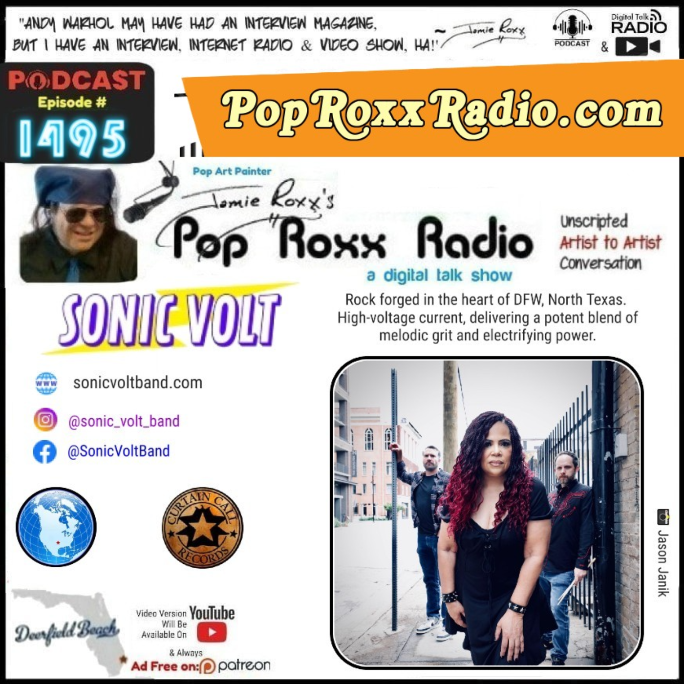 Sonic Volt (Alternative Rock) out of Dallas / Fort Worth | Pop Roxx Radio