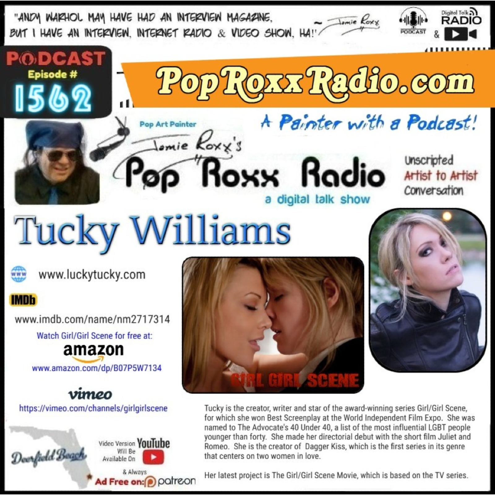 Tucky Williams, Filmmaker, Actress ; Girl / Girl Scene episode artwork