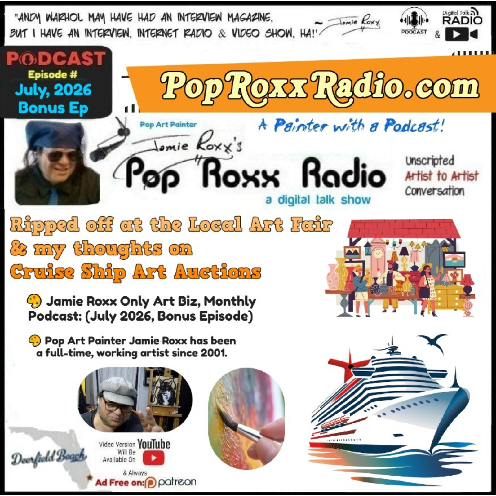 Ripped off at the Local Art Fair & my thoughts on Cruise Ship Art Auctions episode artwork